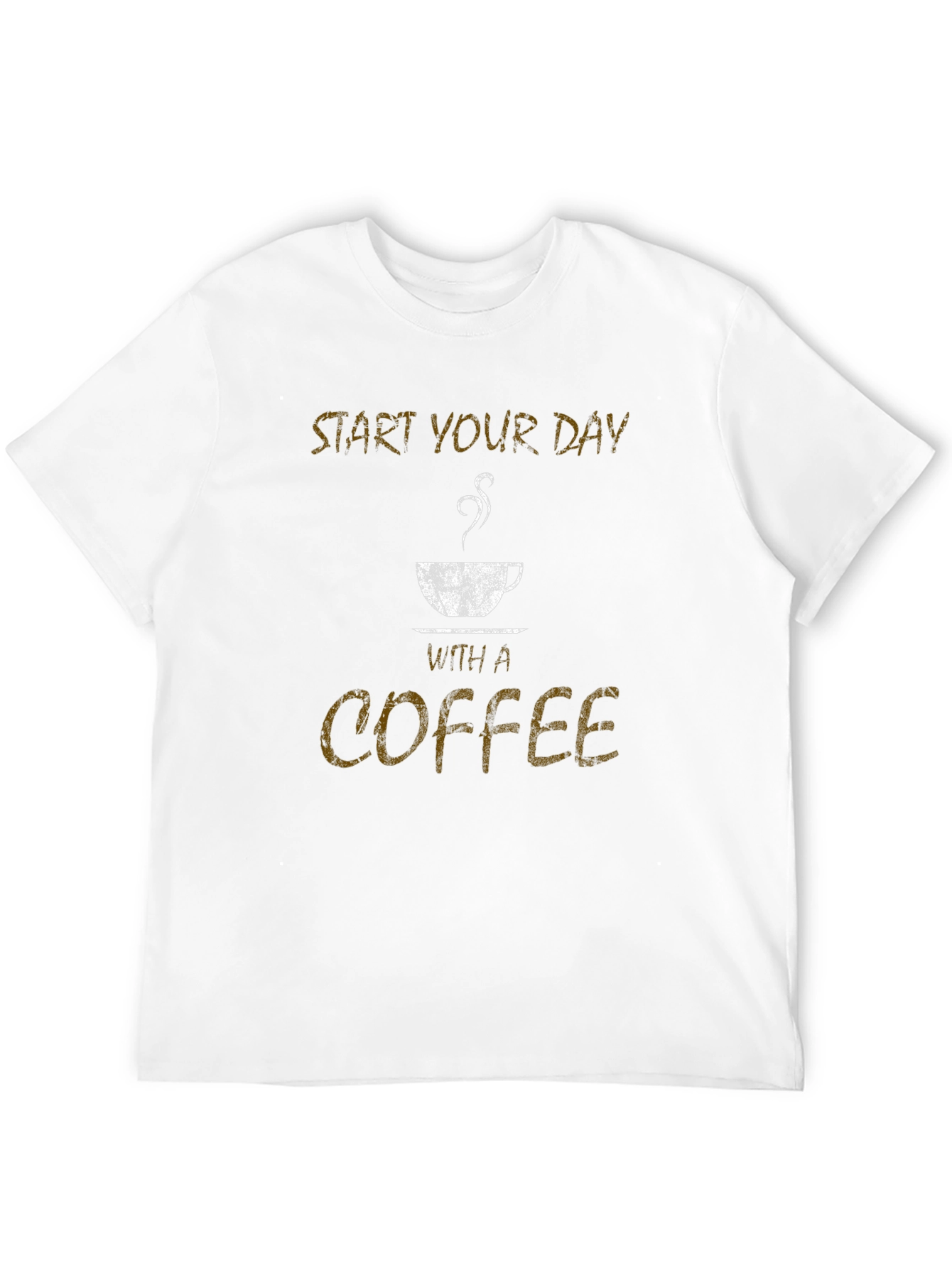 Start Your Day With Coffee Black T-Shirt