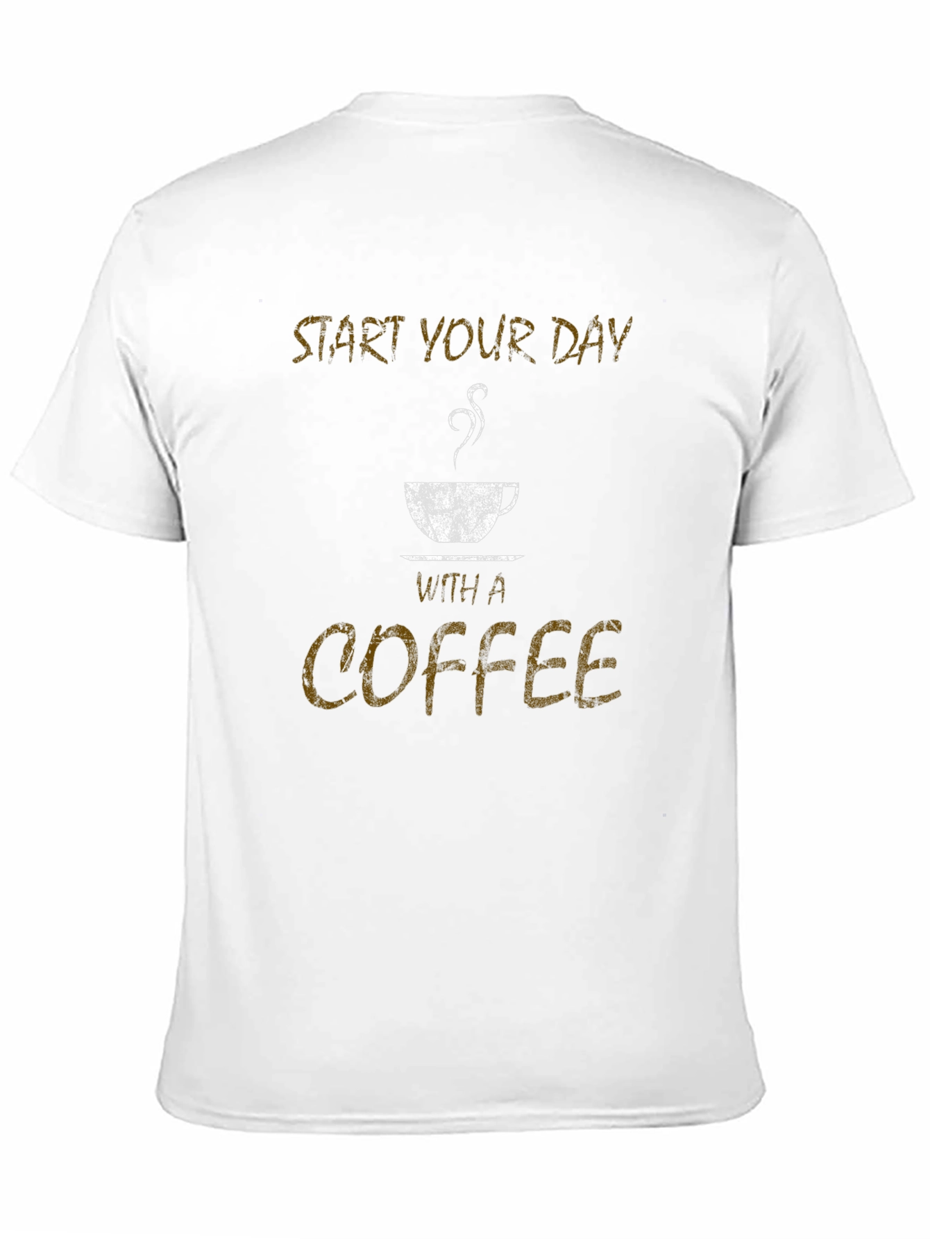 Start Your Day With Coffee Black T-Shirt