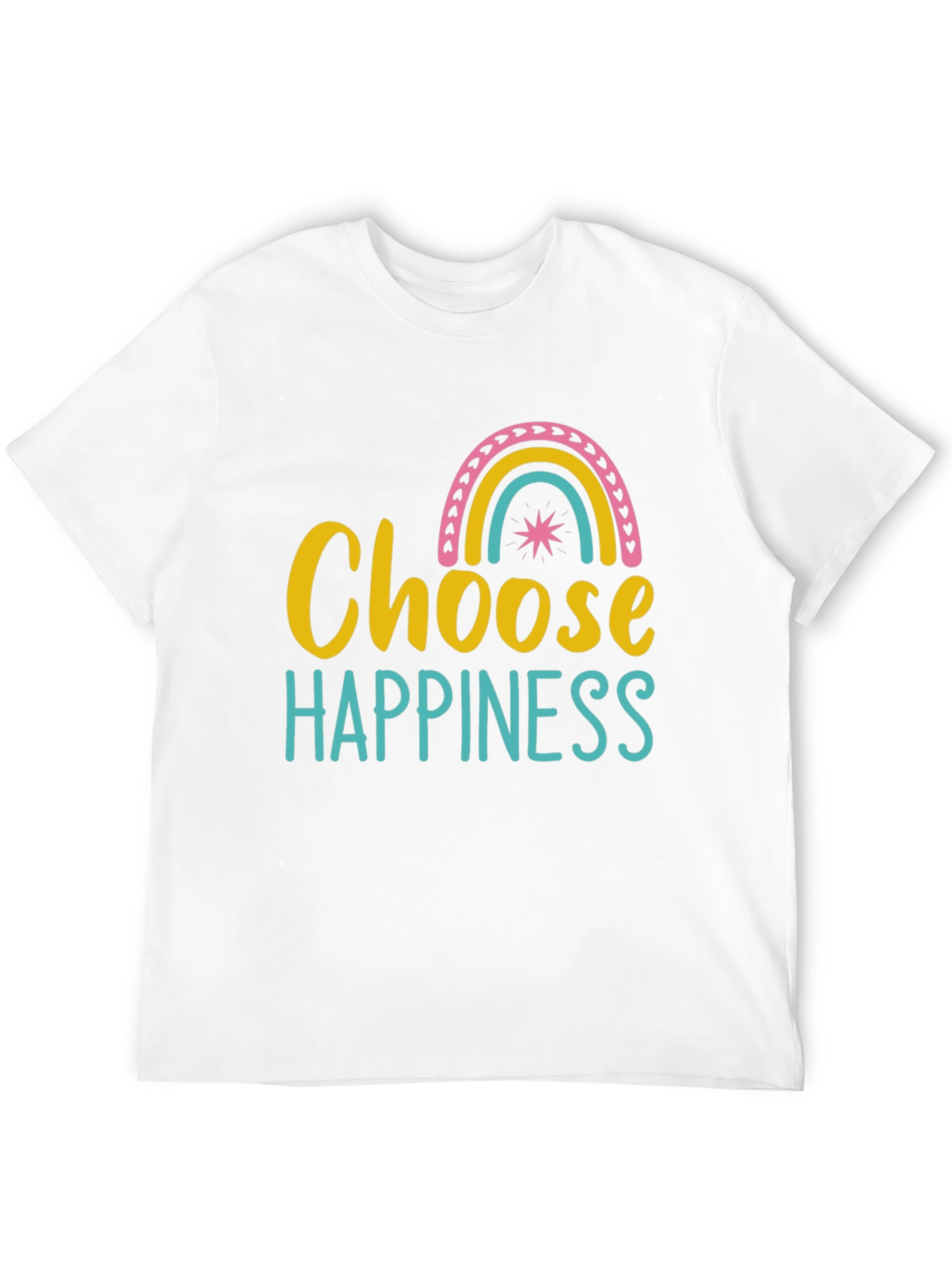 Choose Happiness Rainbow Graphic Tee