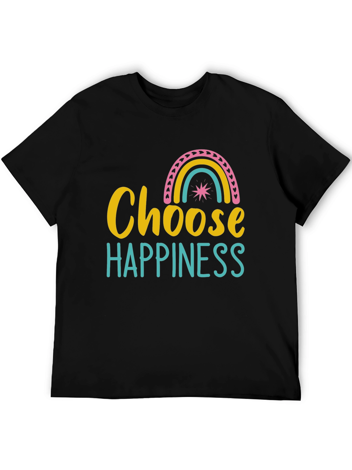 Choose Happiness Rainbow Graphic Tee