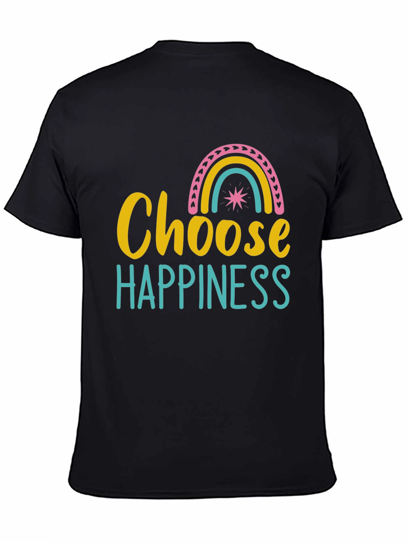 Choose Happiness Rainbow Graphic Tee