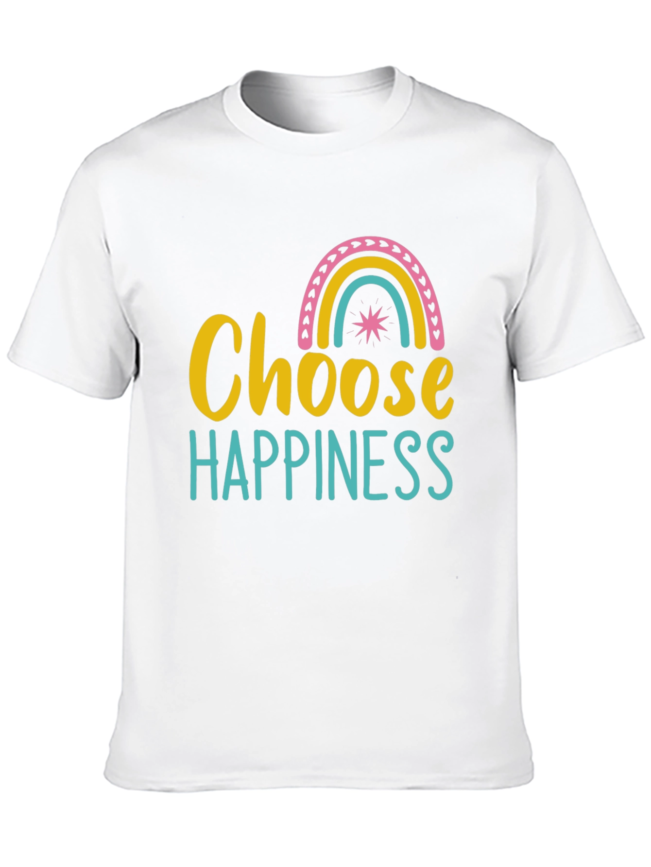 Choose Happiness Rainbow Graphic Tee