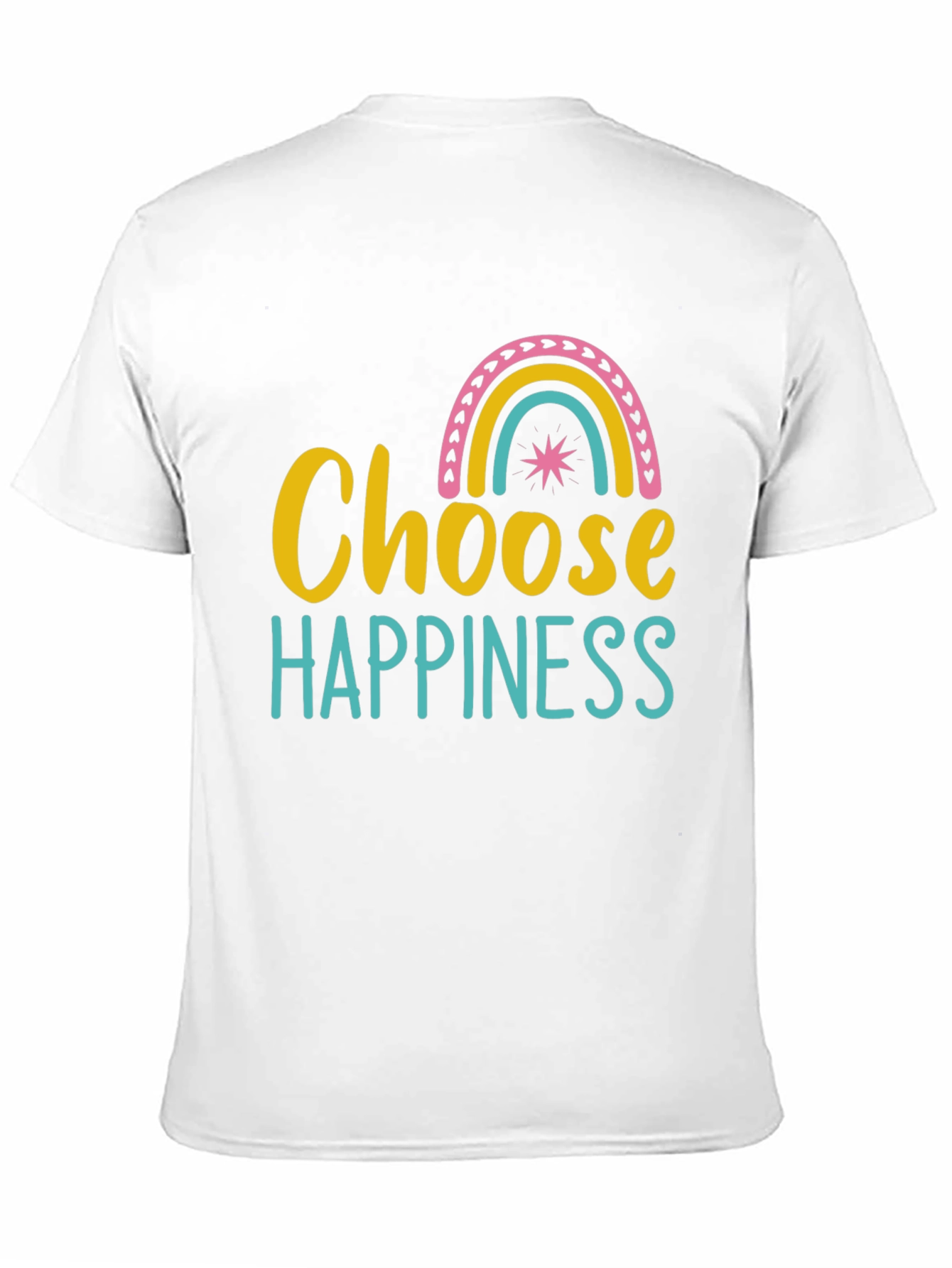 Choose Happiness Rainbow Graphic Tee