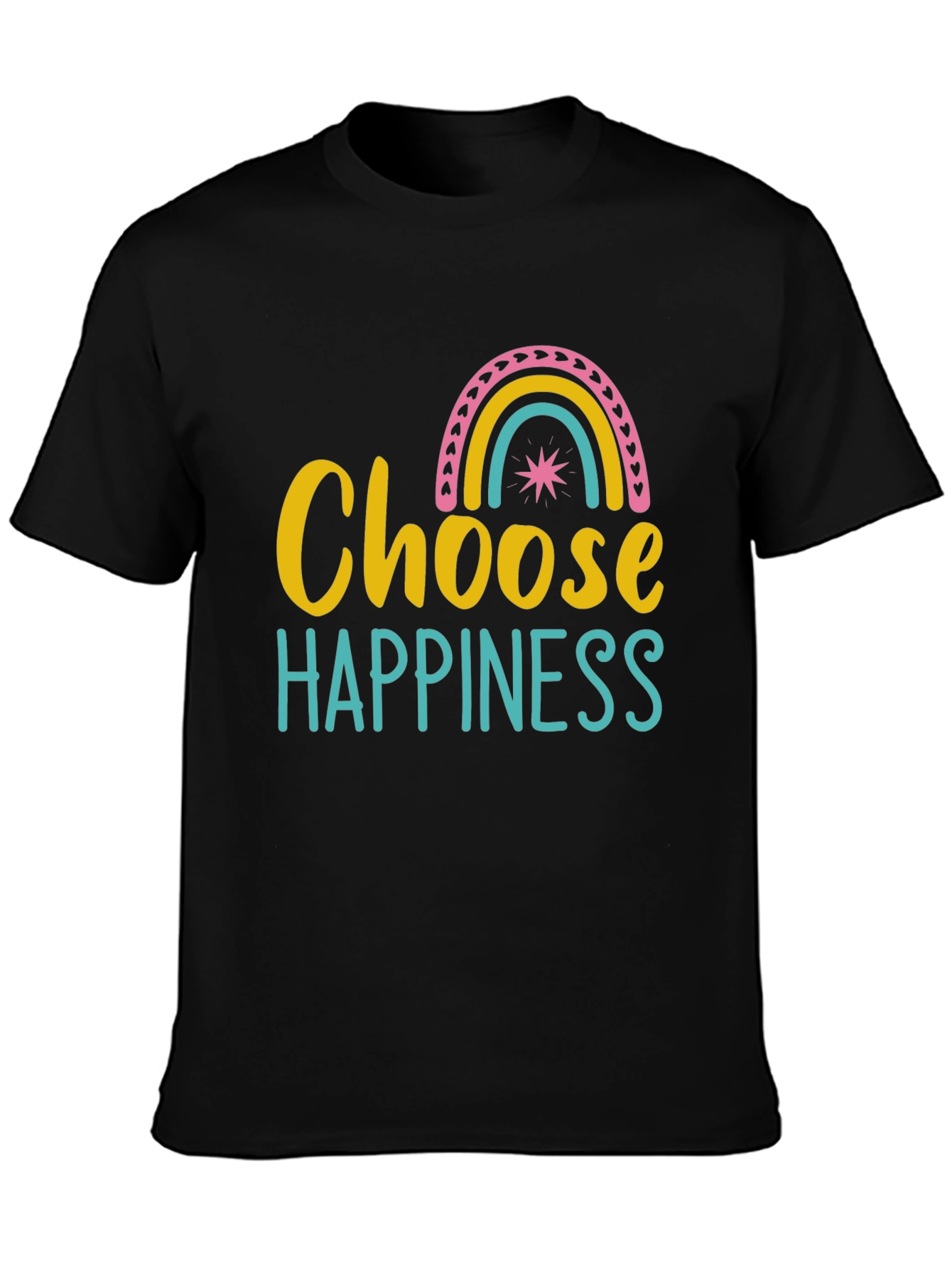 Choose Happiness Rainbow Graphic Tee