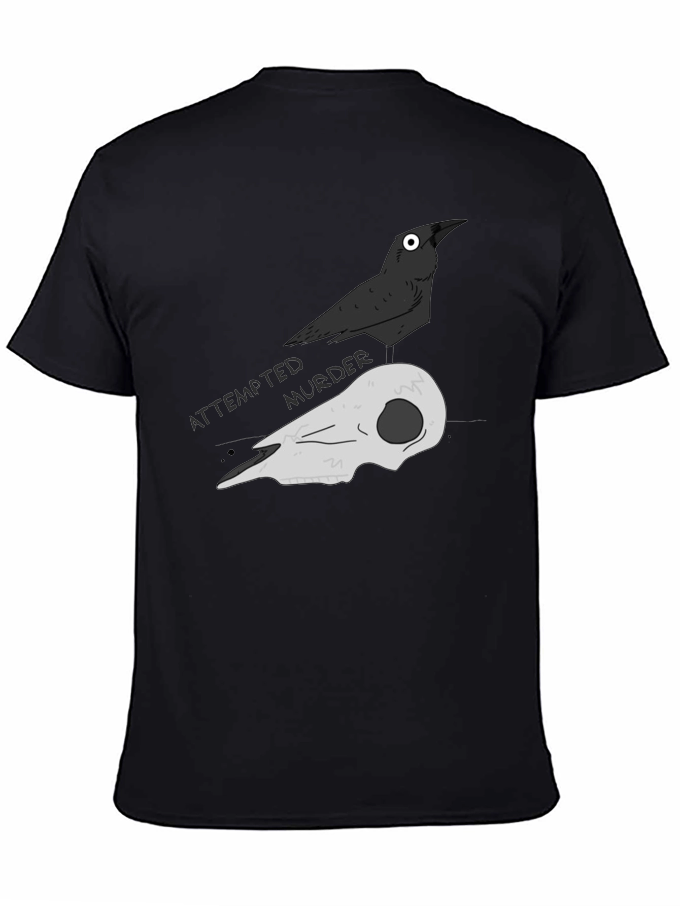 Attempted Murder Crow Graphic Tee