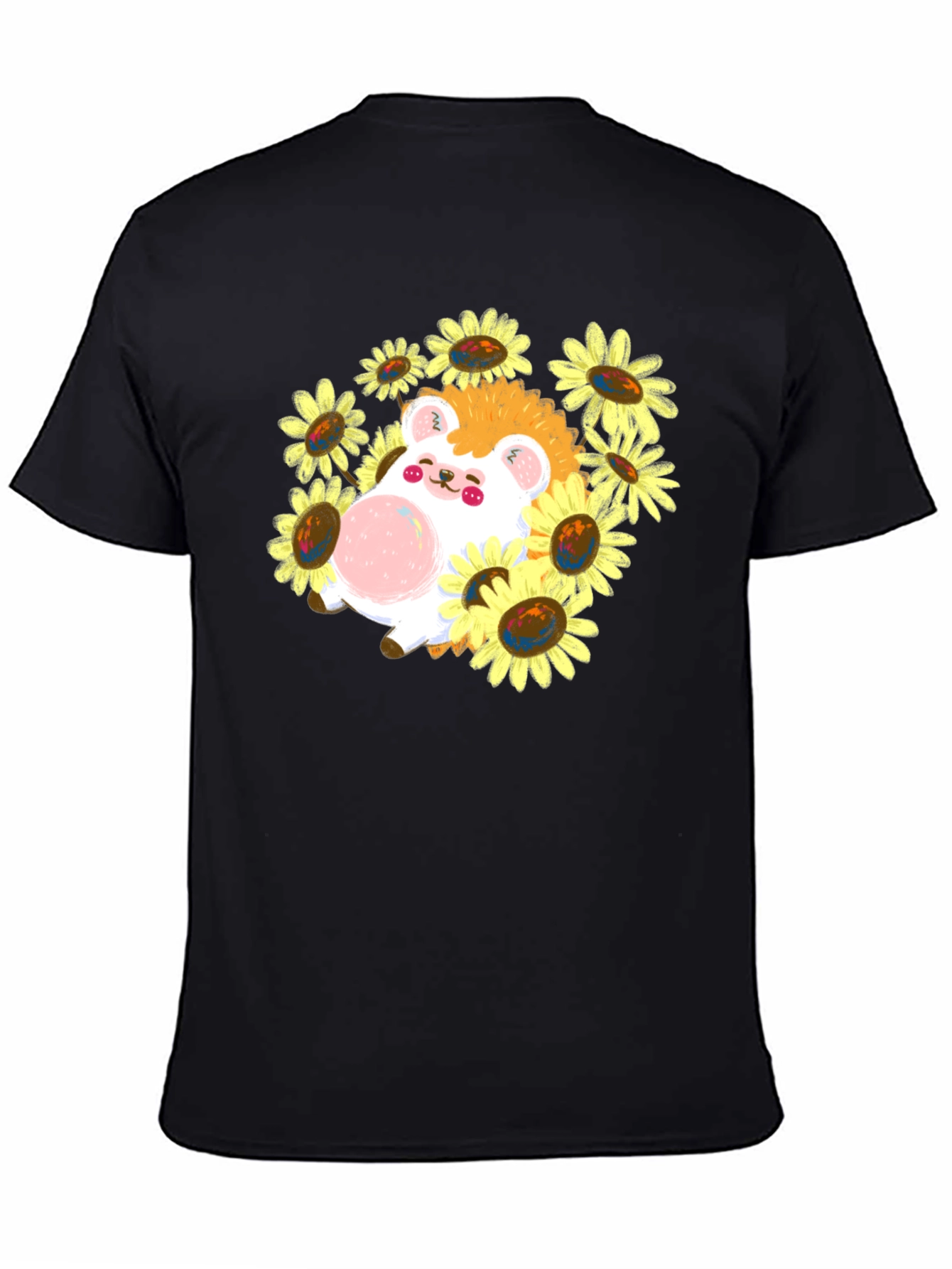 Cute Hedgehog Sunflower T-Shirt