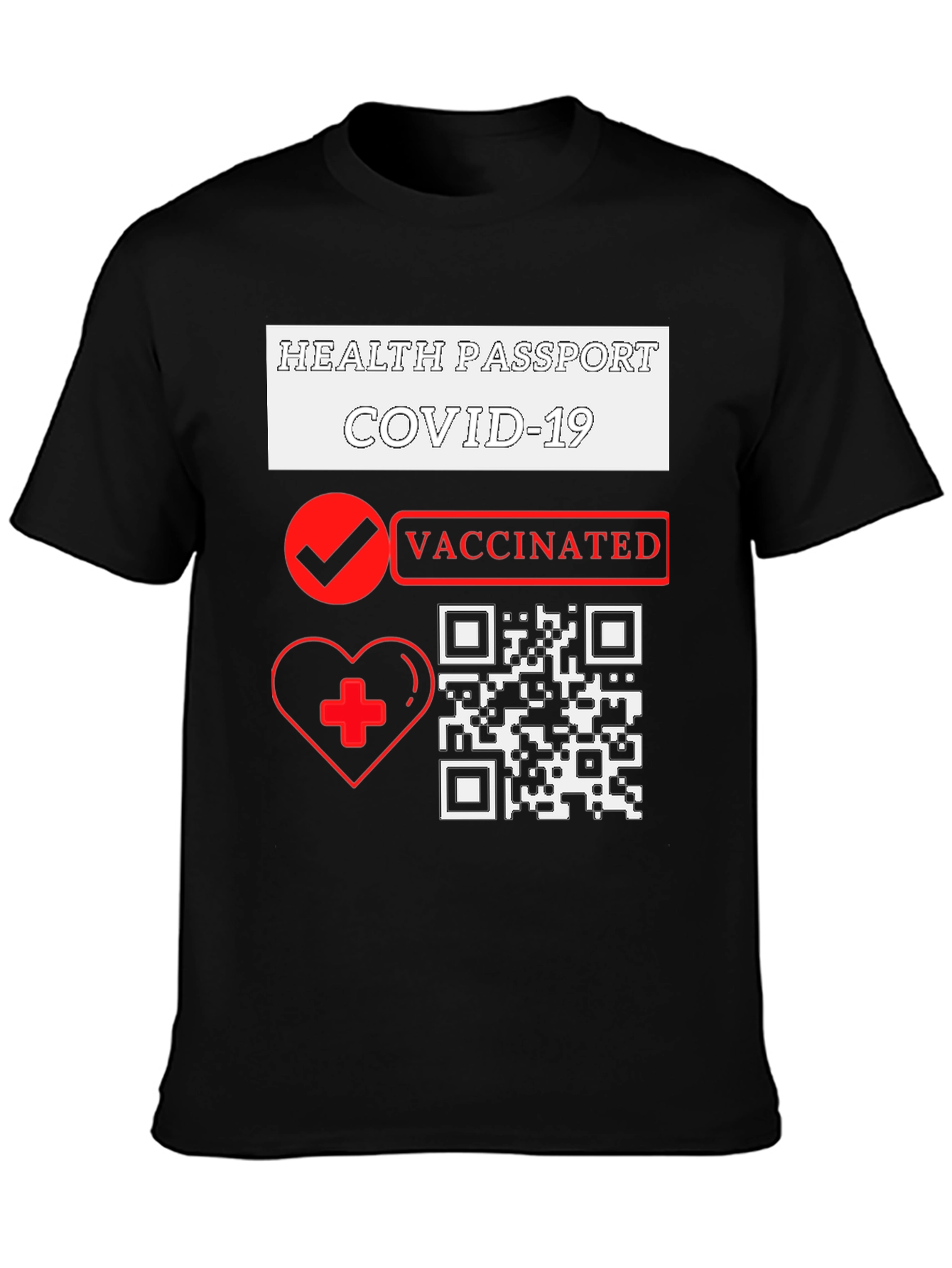 Health Passport COVID-19 Vaccinated T-Shirt