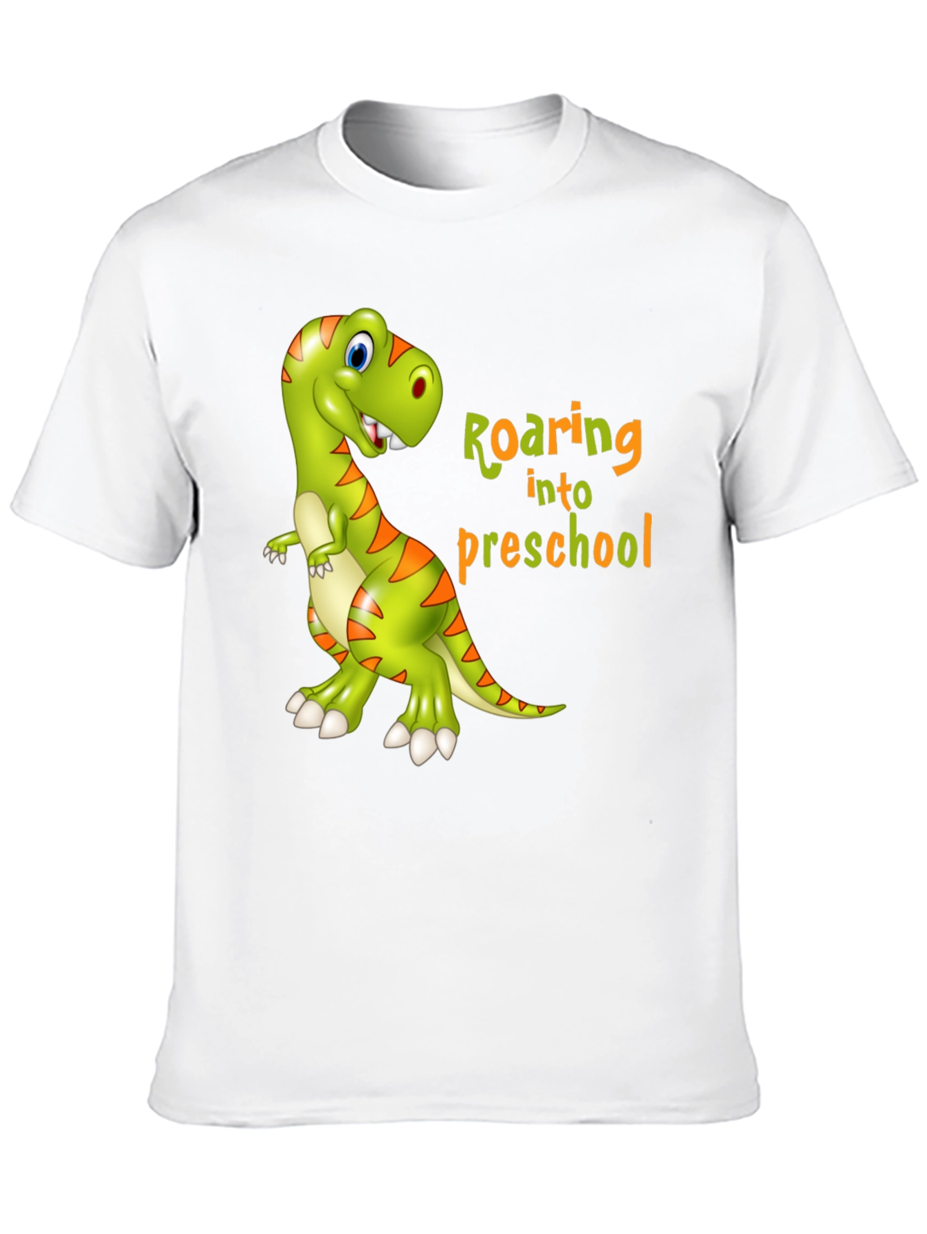 Roaring into Preschool T-Shirt - Kids Dinosaur Tee