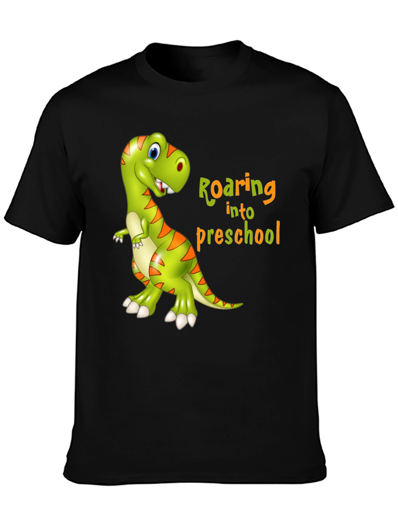 Roaring into Preschool T-Shirt - Kids Dinosaur Tee