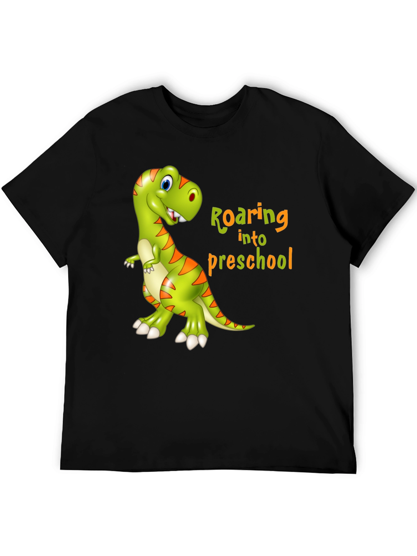 Roaring into Preschool T-Shirt - Kids Dinosaur Tee