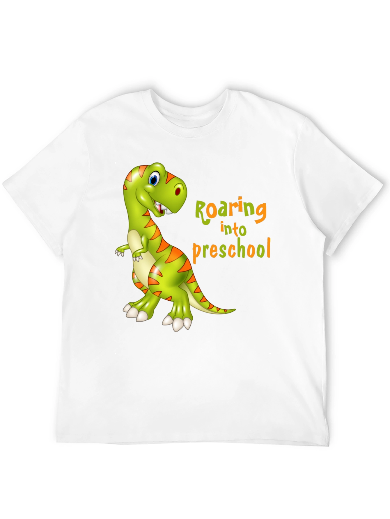 Roaring into Preschool T-Shirt - Kids Dinosaur Tee