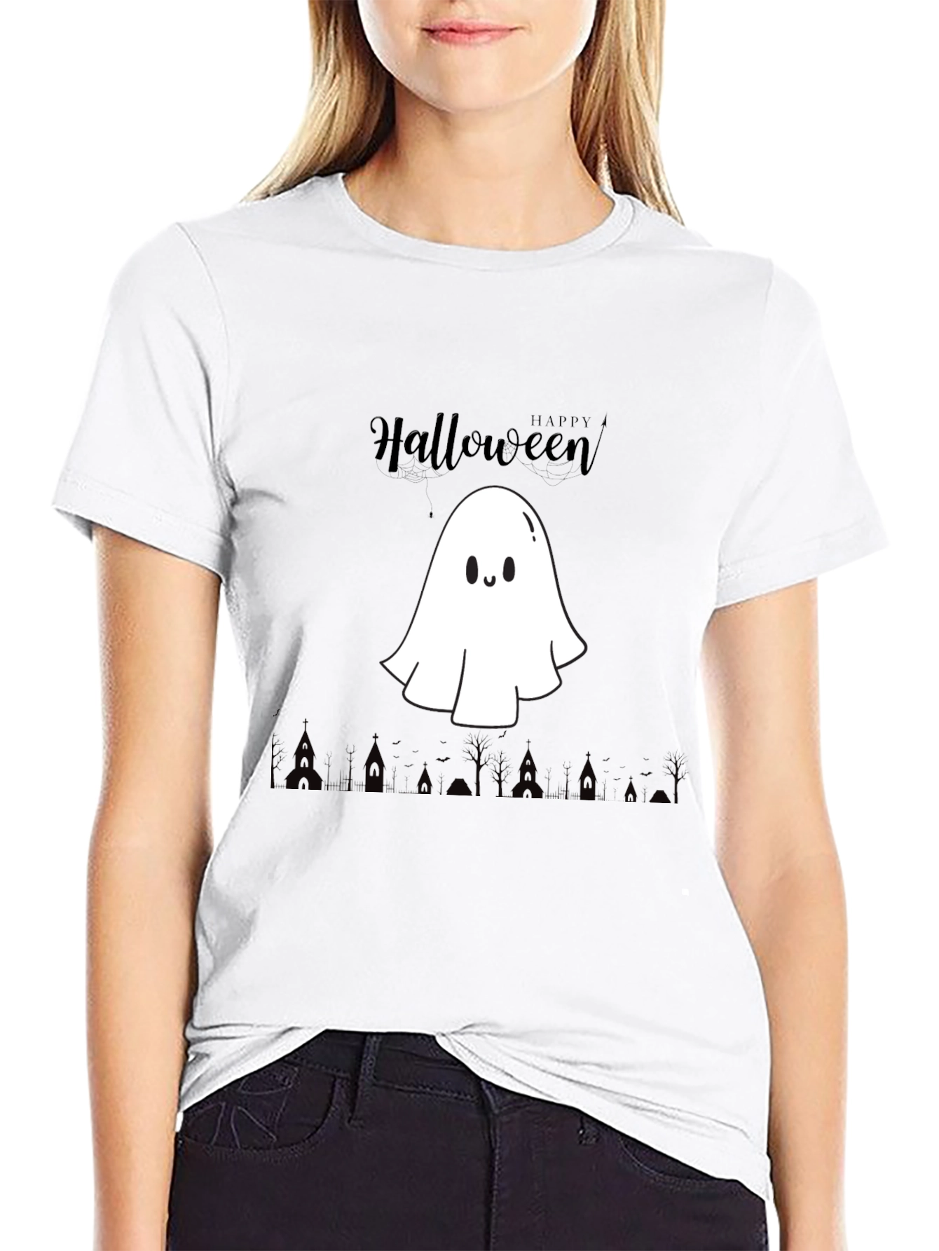 Happy Halloween Ghost T-Shirt