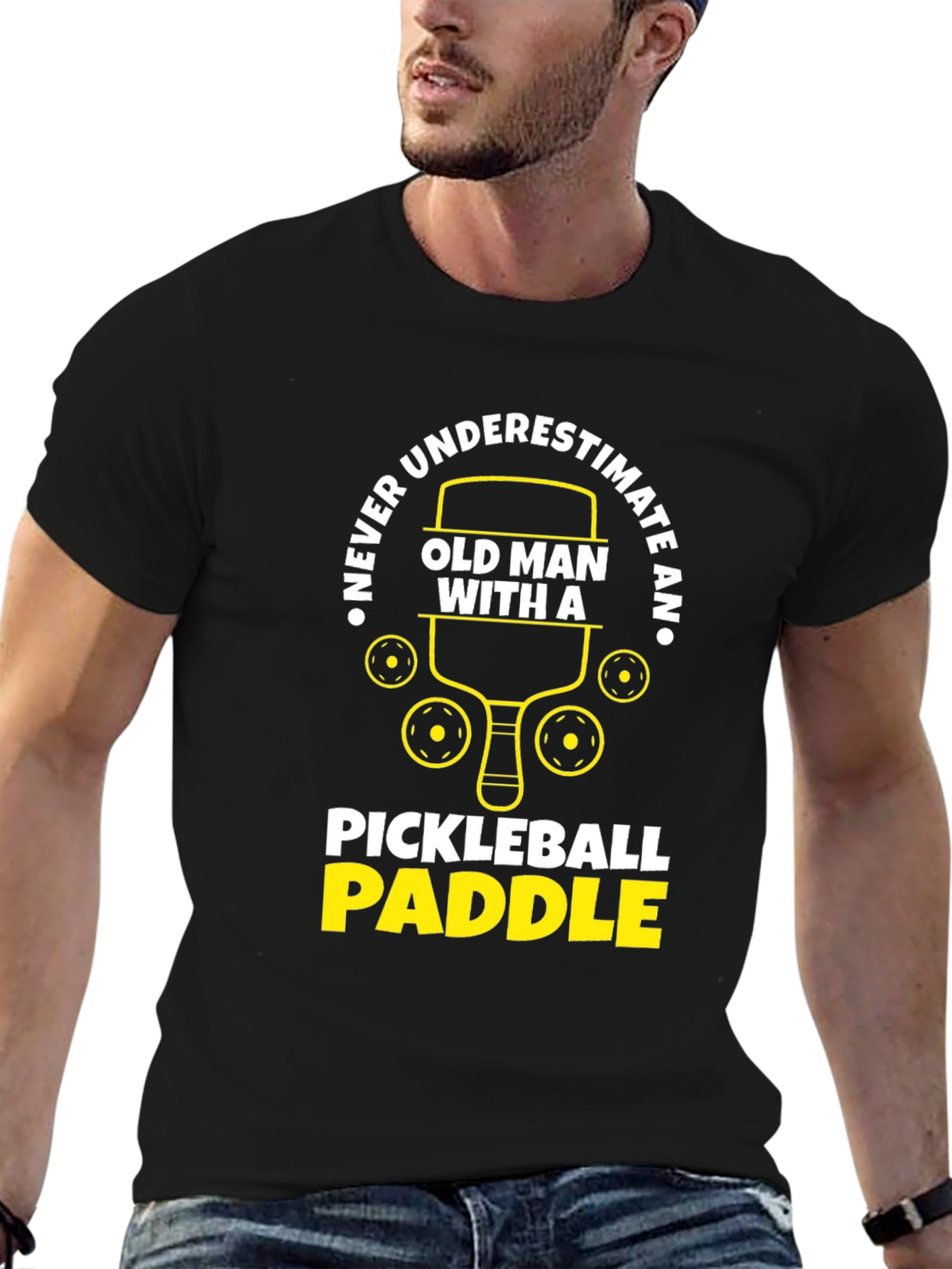 Never Underestimate Pickleball Paddle T-Shirt