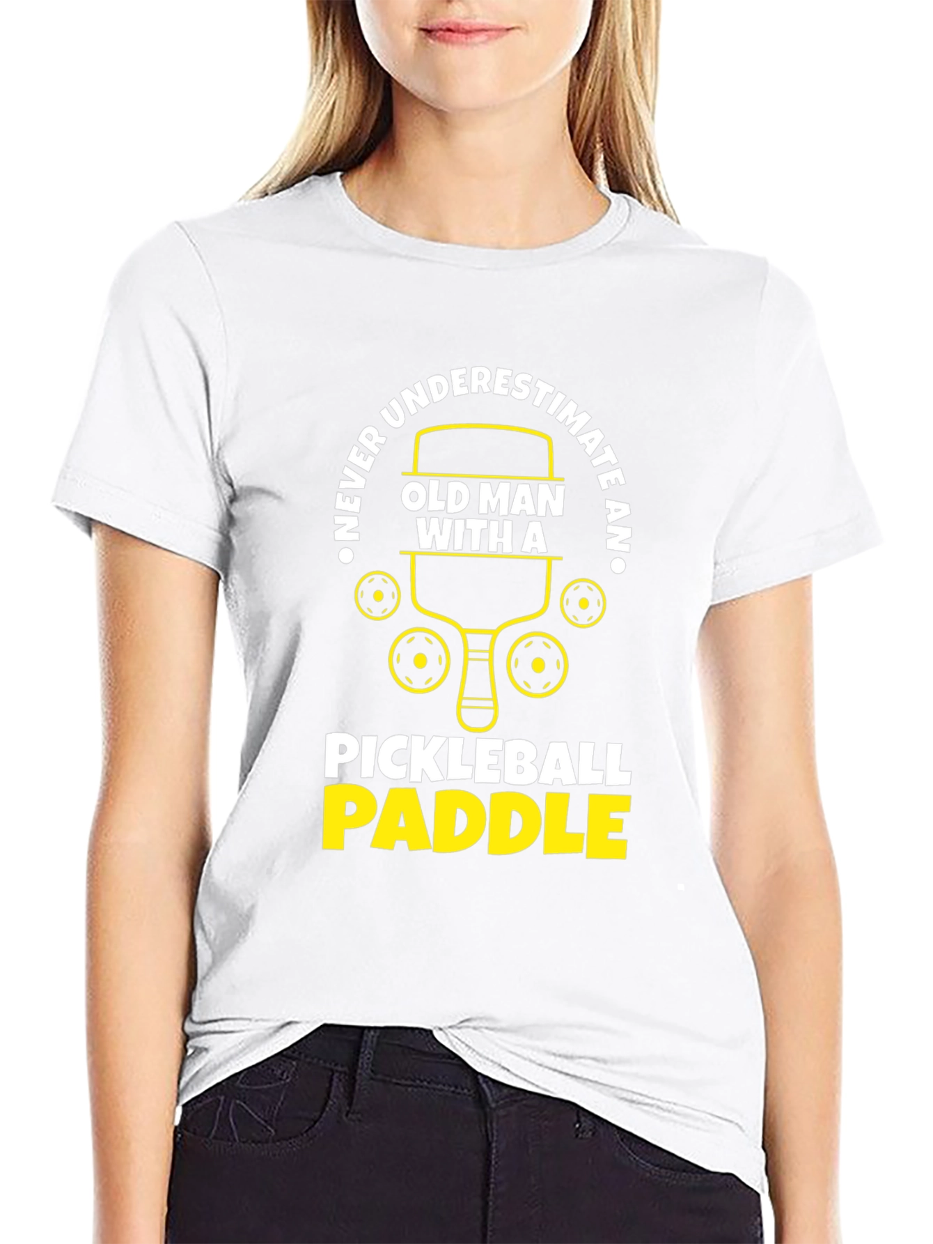 Never Underestimate Pickleball Paddle T-Shirt