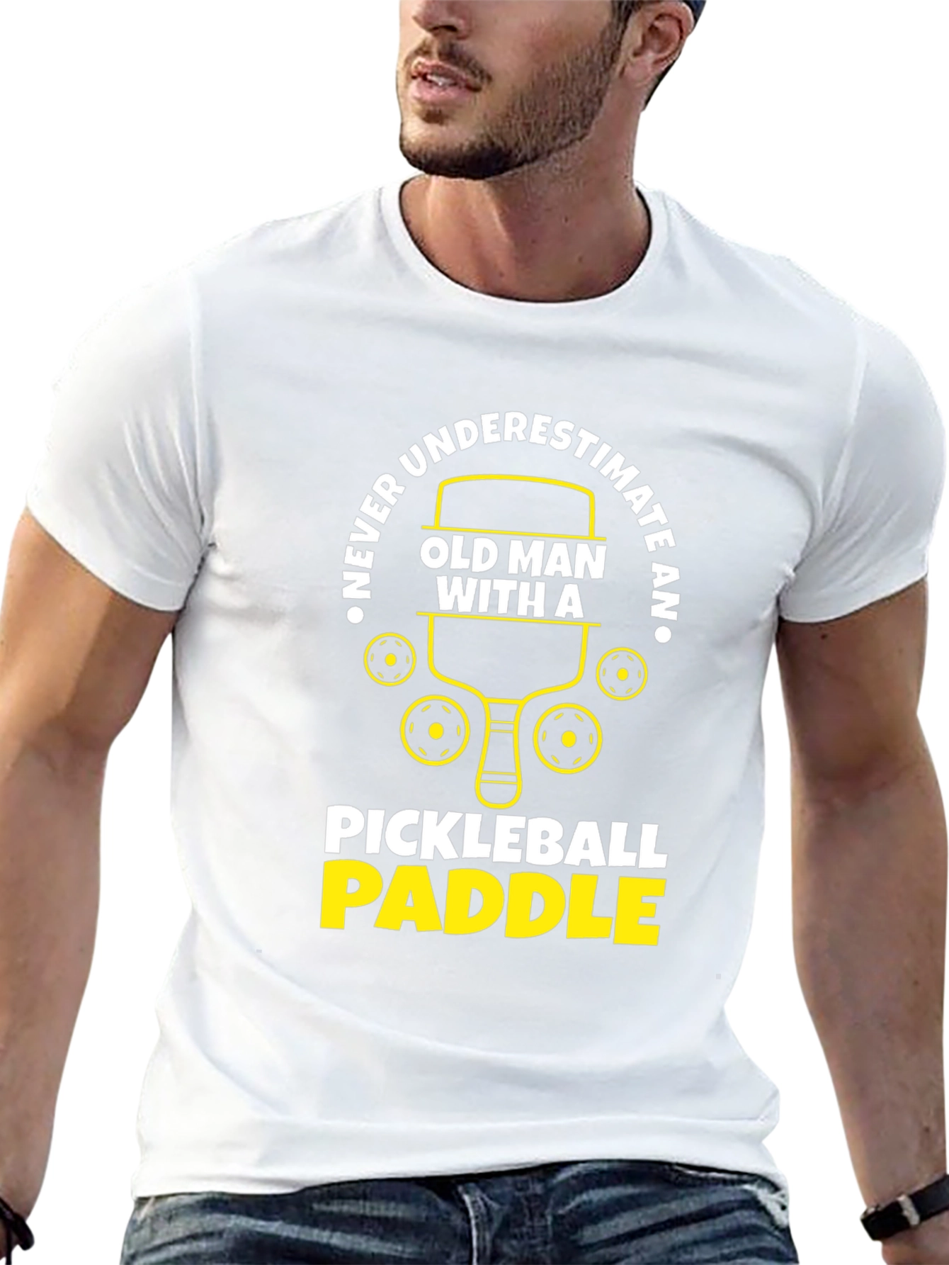 Never Underestimate Pickleball Paddle T-Shirt