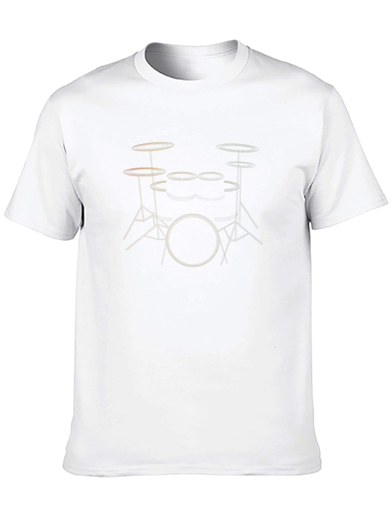 Drum Kit Graphic Tee - Music Lover T-Shirt