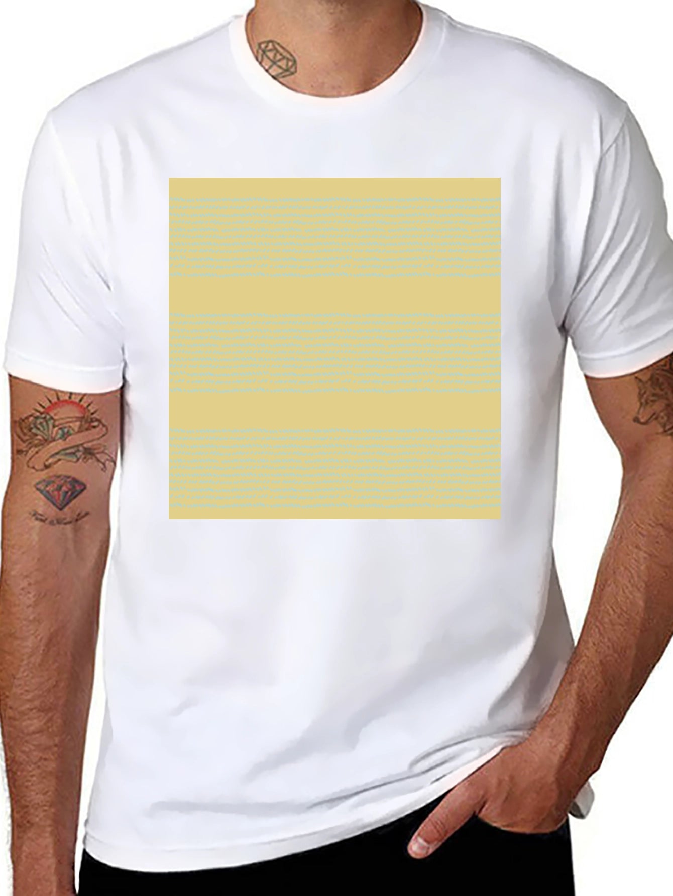 Abstract Pattern Tee - Soft Cotton Blend