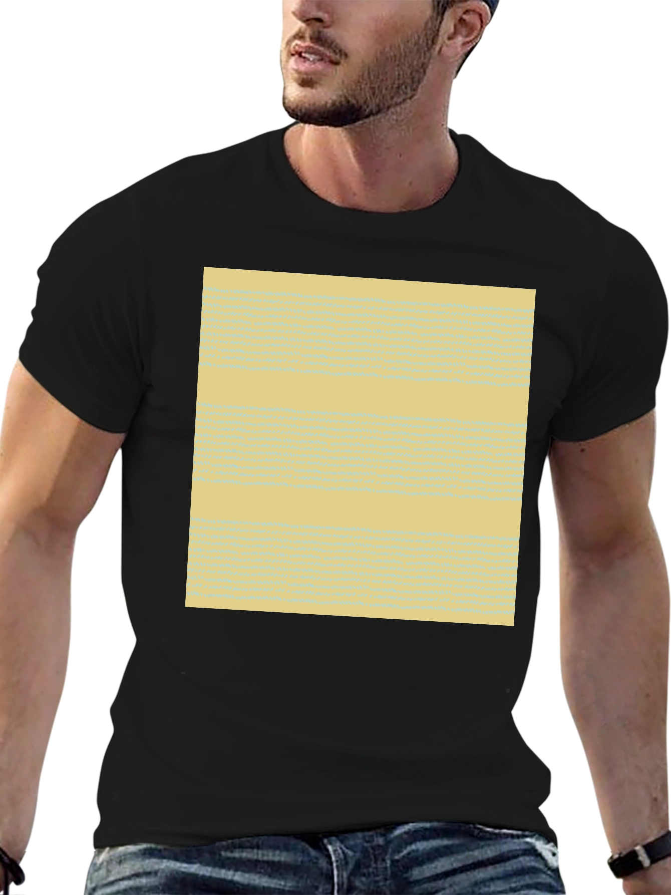 Abstract Pattern Tee - Soft Cotton Blend