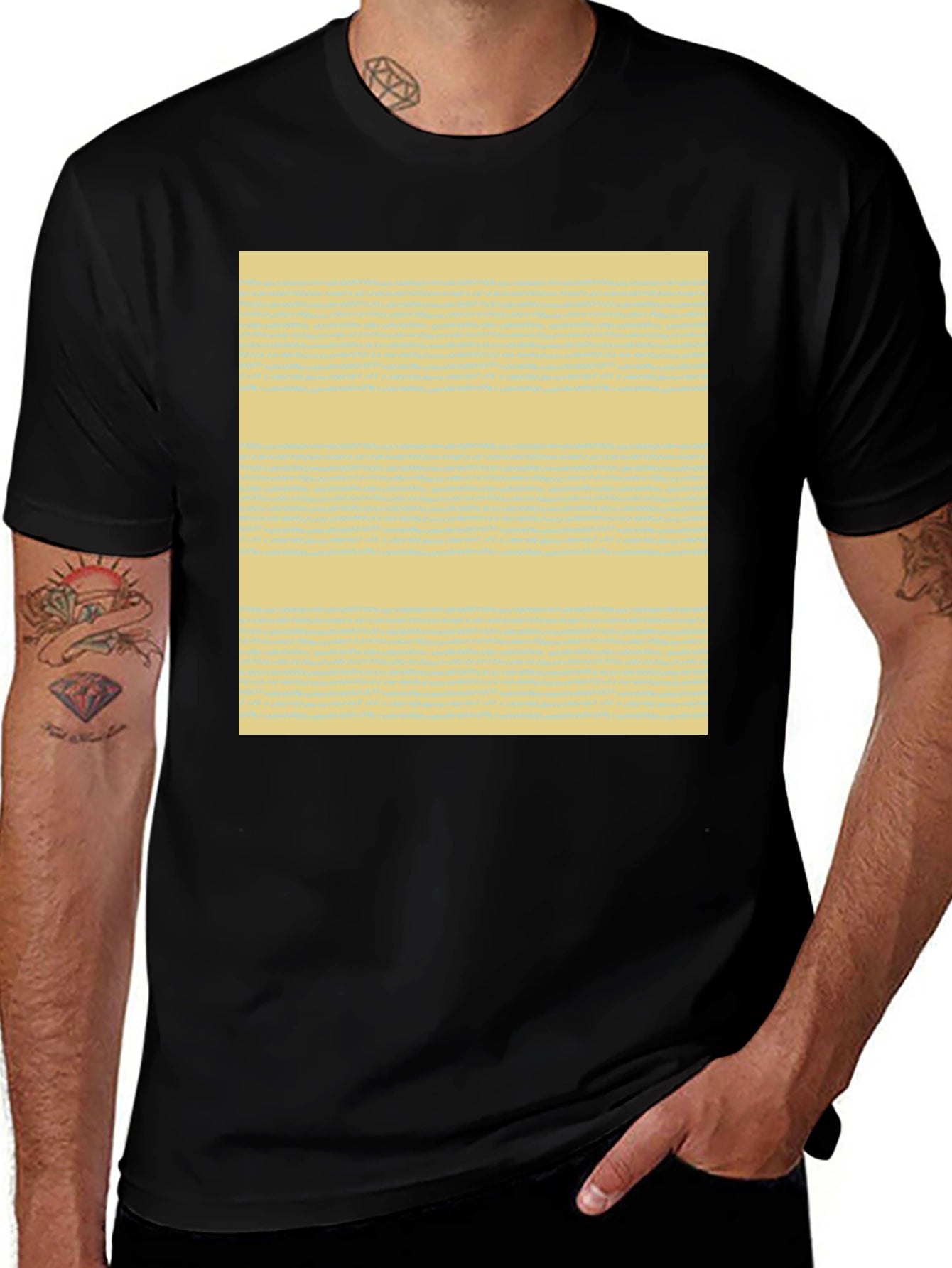 Abstract Pattern Tee - Soft Cotton Blend
