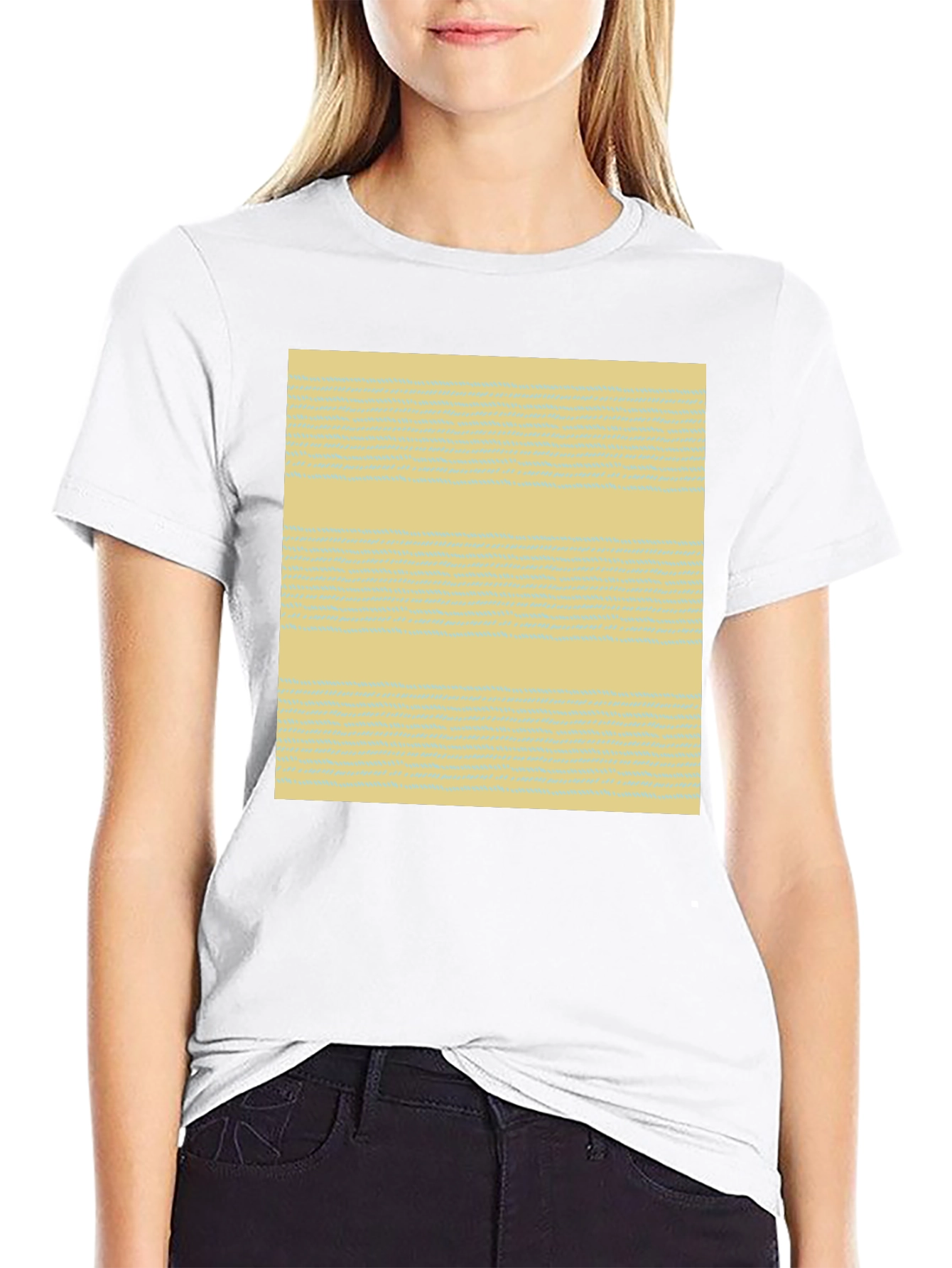 Abstract Pattern Tee - Soft Cotton Blend