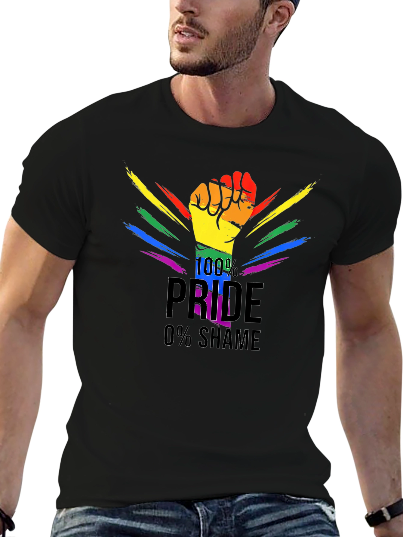 Pride T-Shirt - 100% Pride 0% Shame