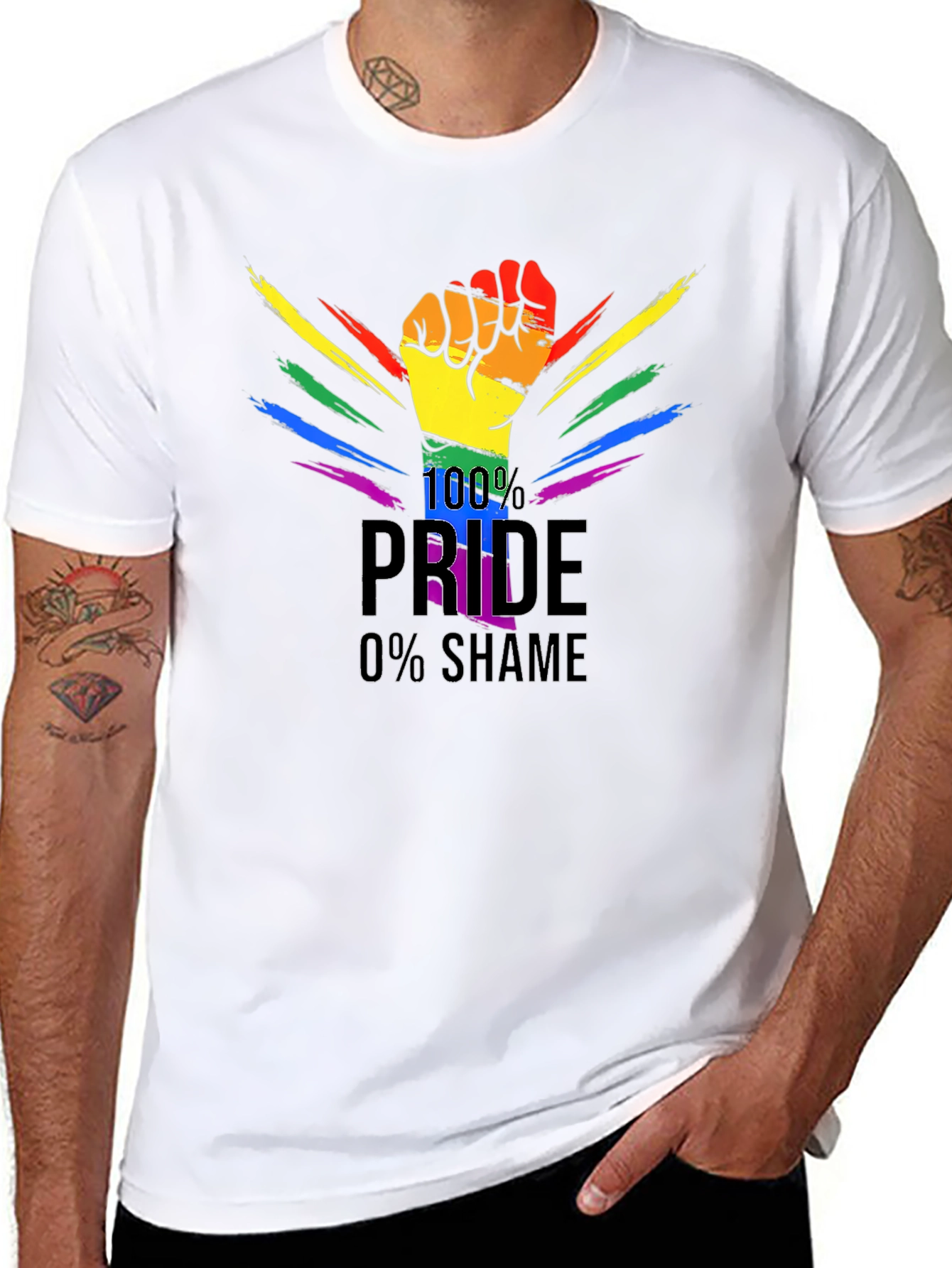 Pride T-Shirt - 100% Pride 0% Shame