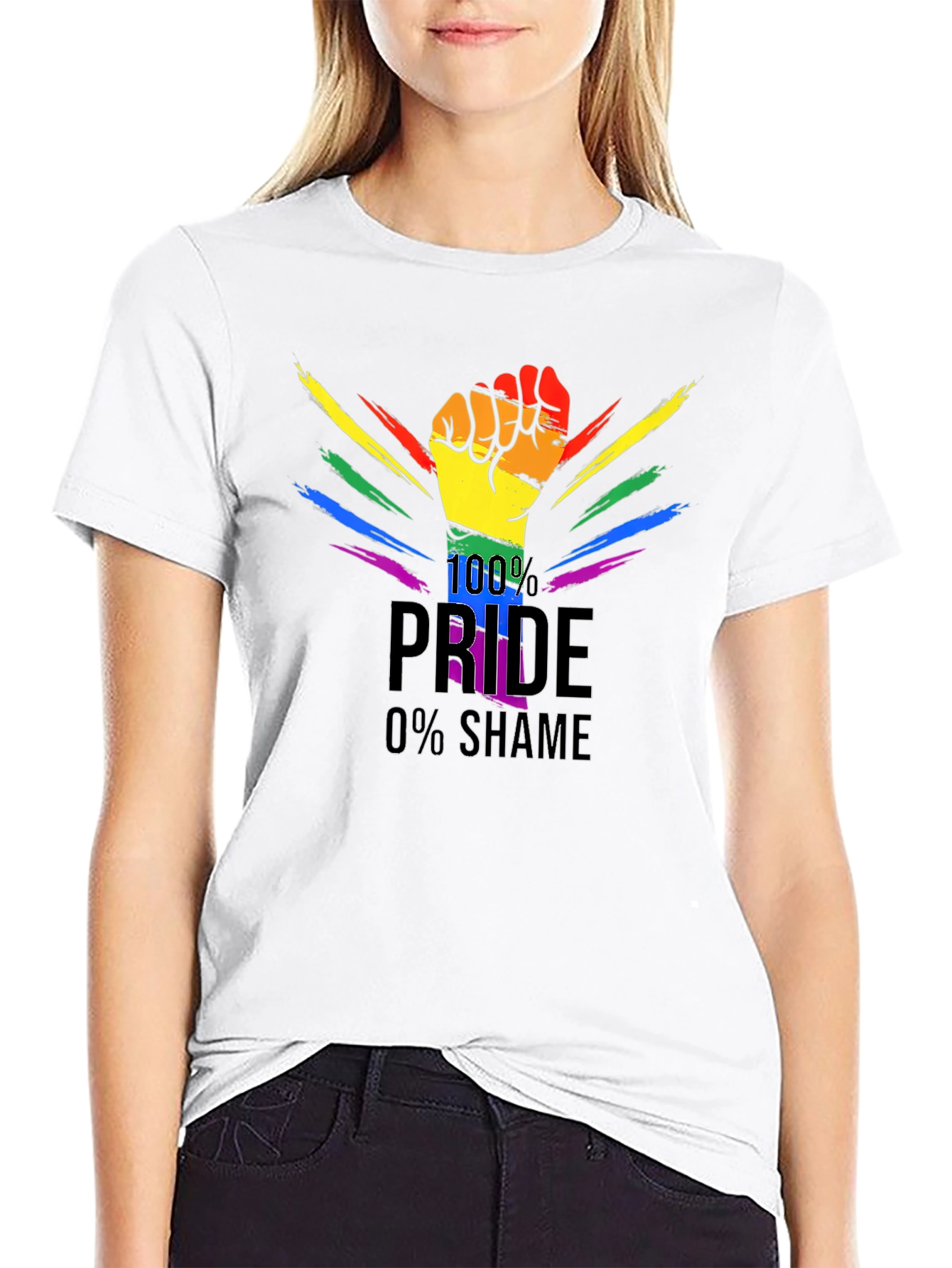 Pride T-Shirt - 100% Pride 0% Shame