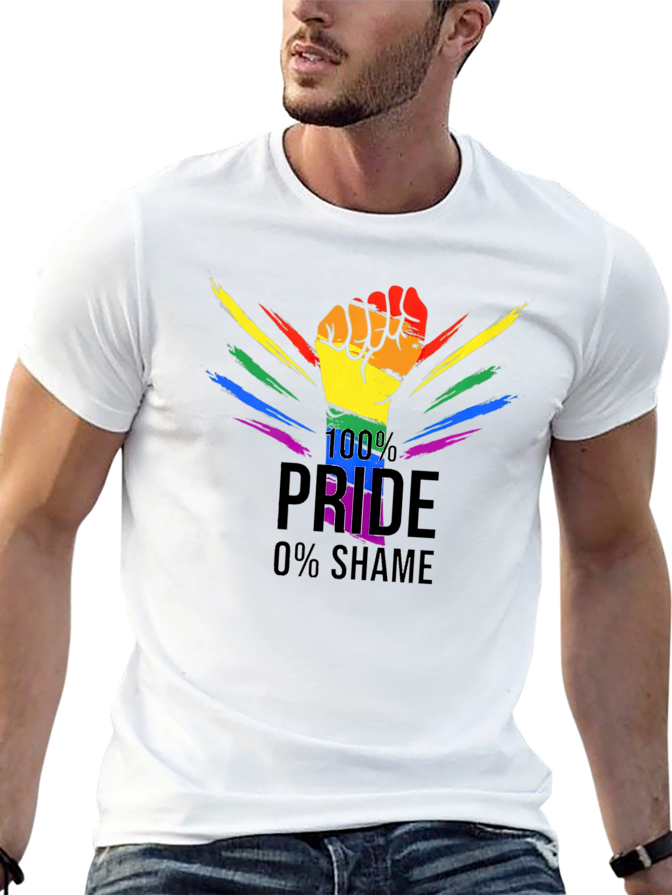 Pride T-Shirt - 100% Pride 0% Shame
