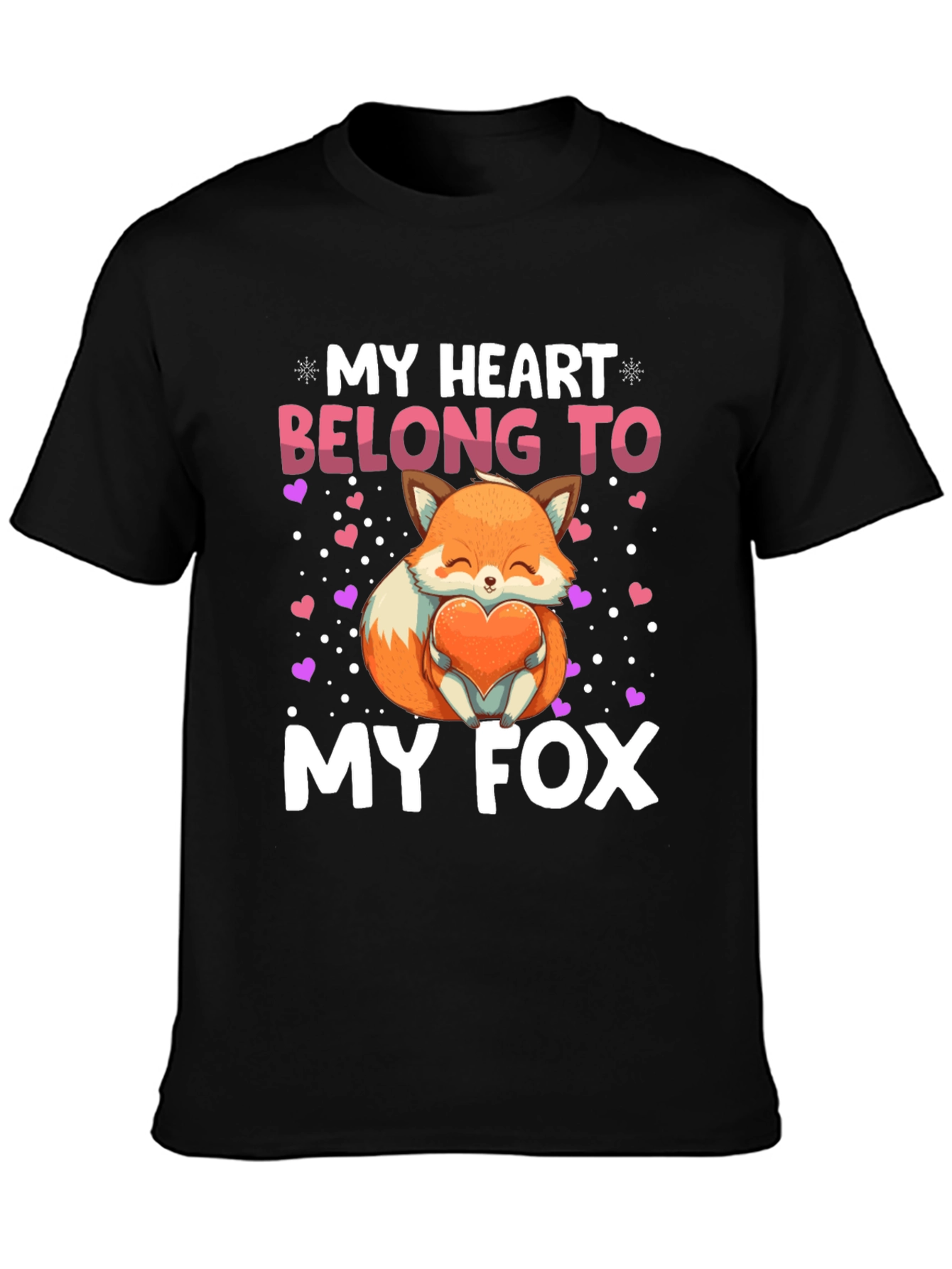 My Heart Belongs to My Fox Graphic Tee