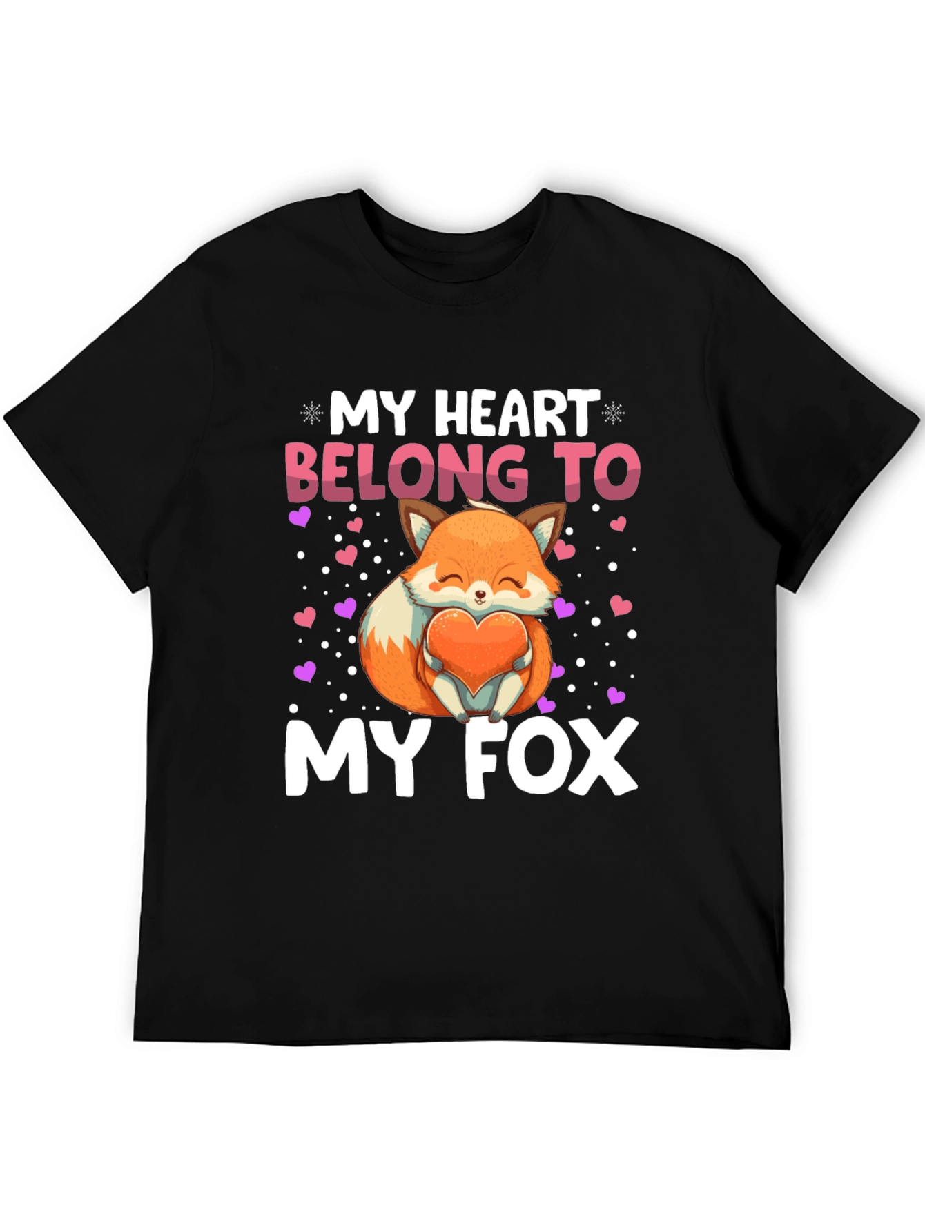 My Heart Belongs to My Fox Graphic Tee