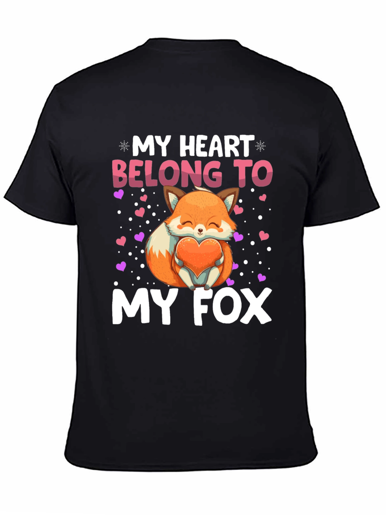 My Heart Belongs to My Fox Graphic Tee