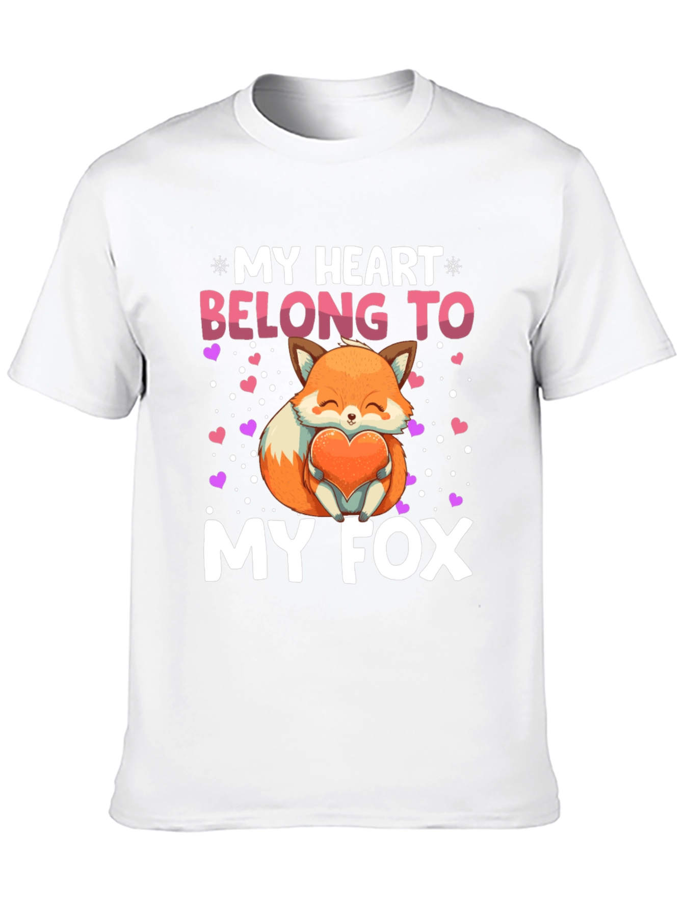 My Heart Belongs to My Fox Graphic Tee