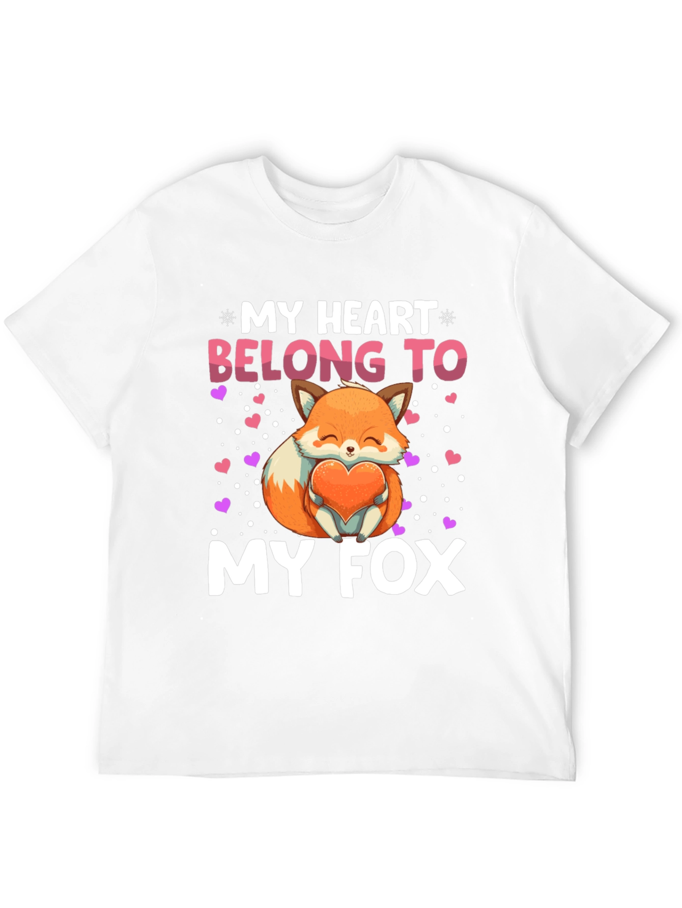 My Heart Belongs to My Fox Graphic Tee