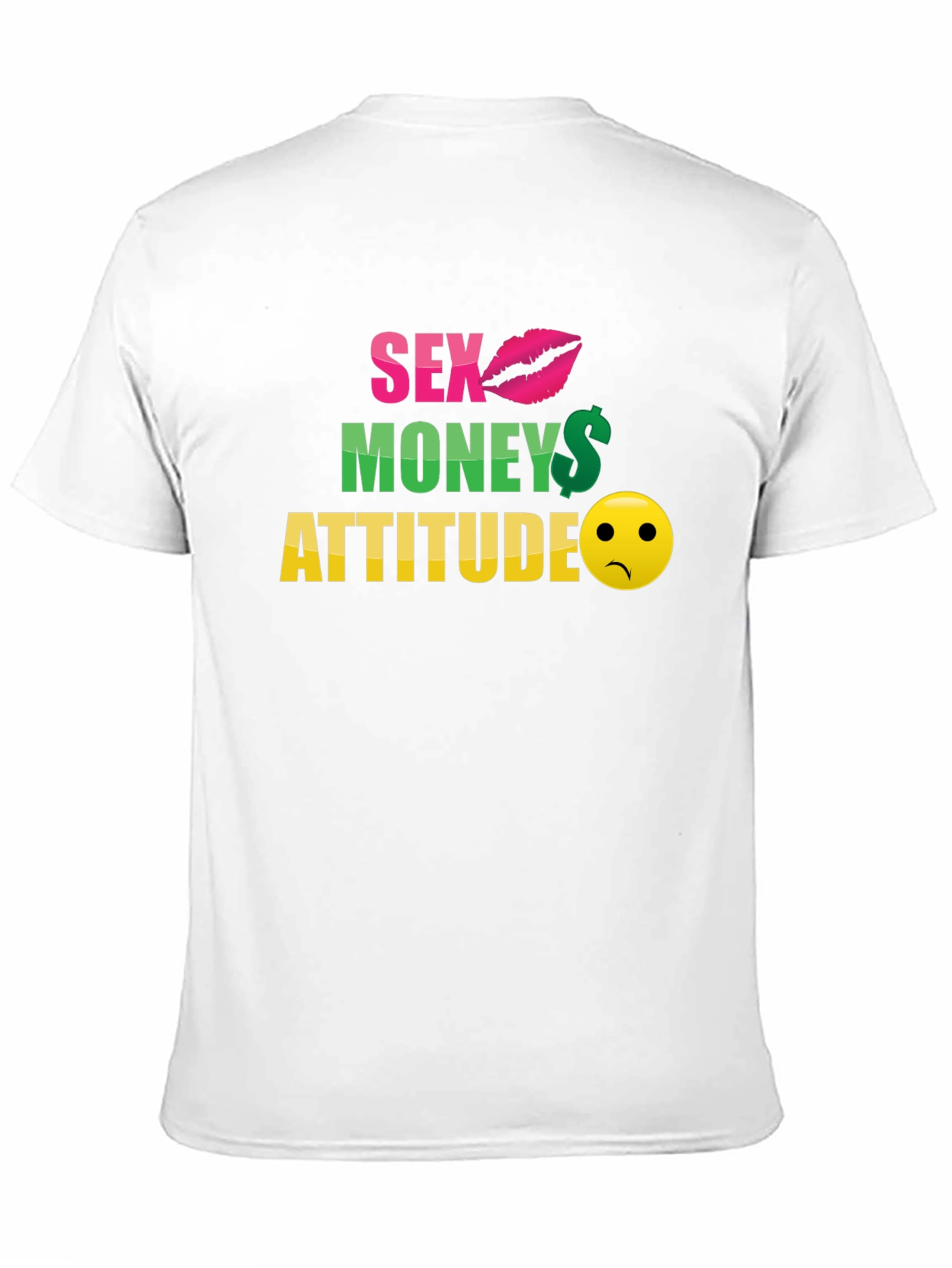 Sex Money Attitude Graphic T-Shirt