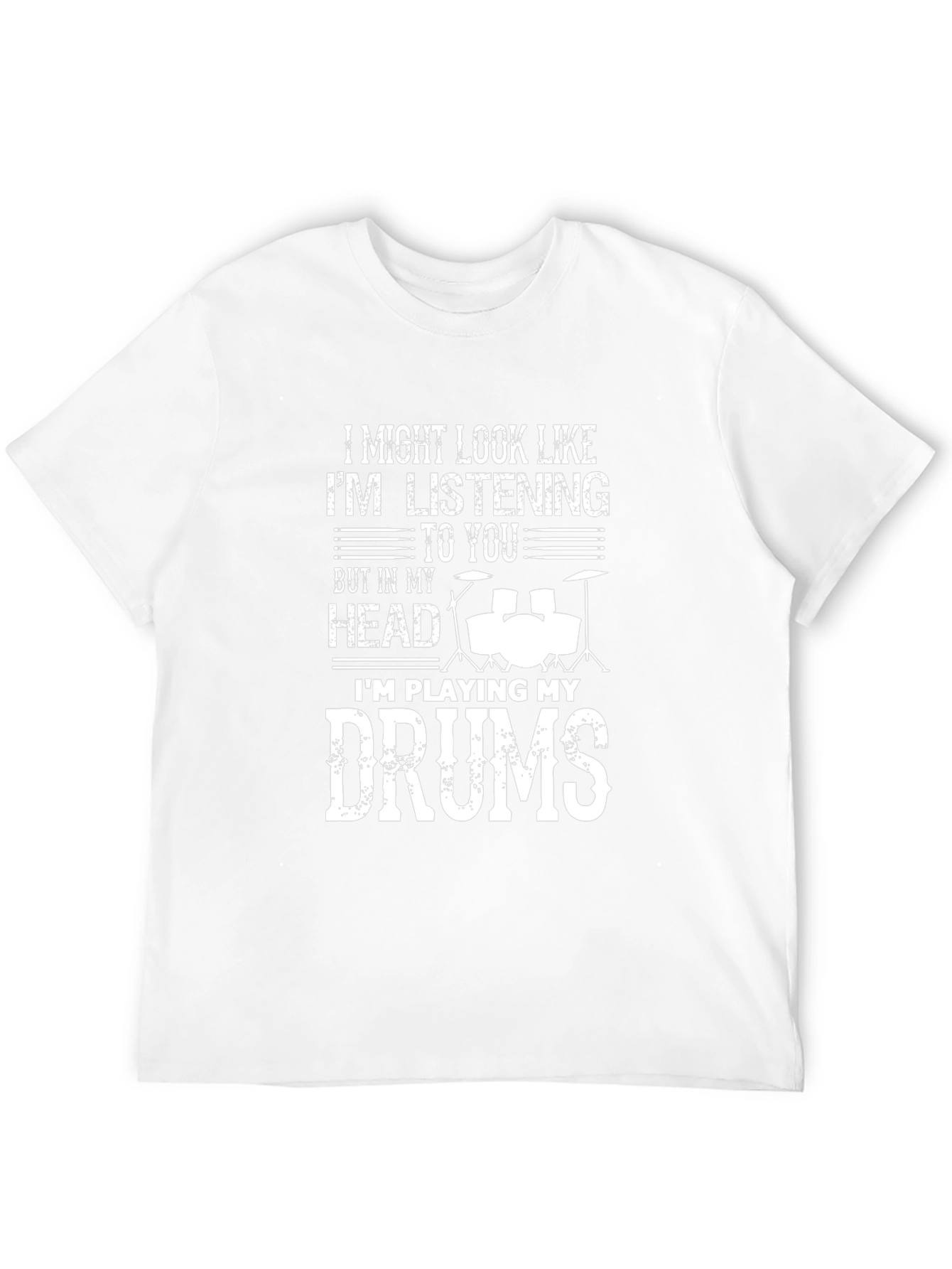 Drummer T-Shirt - Im Playing My Drums Graphic Tee