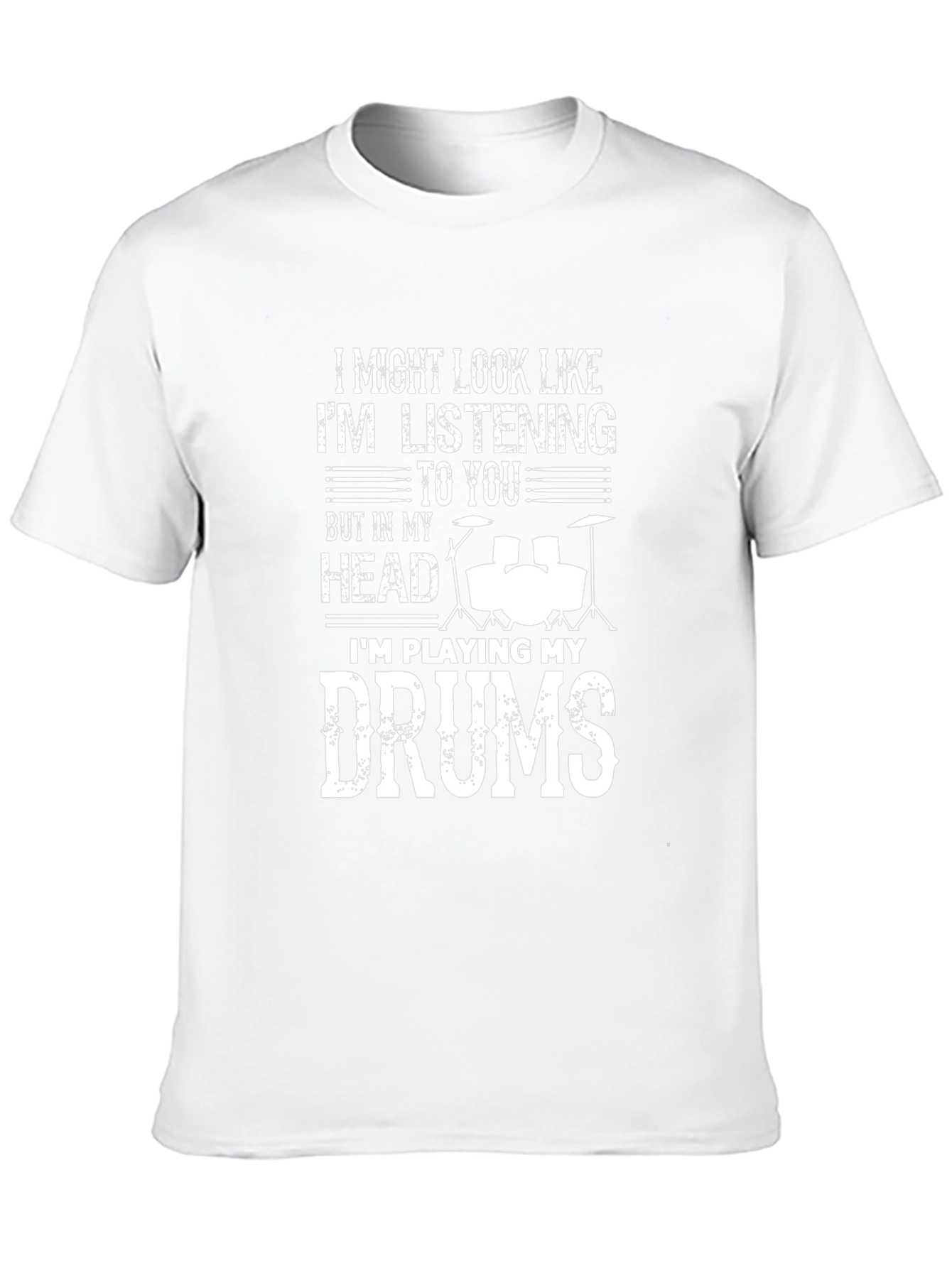 Drummer T-Shirt - Im Playing My Drums Graphic Tee