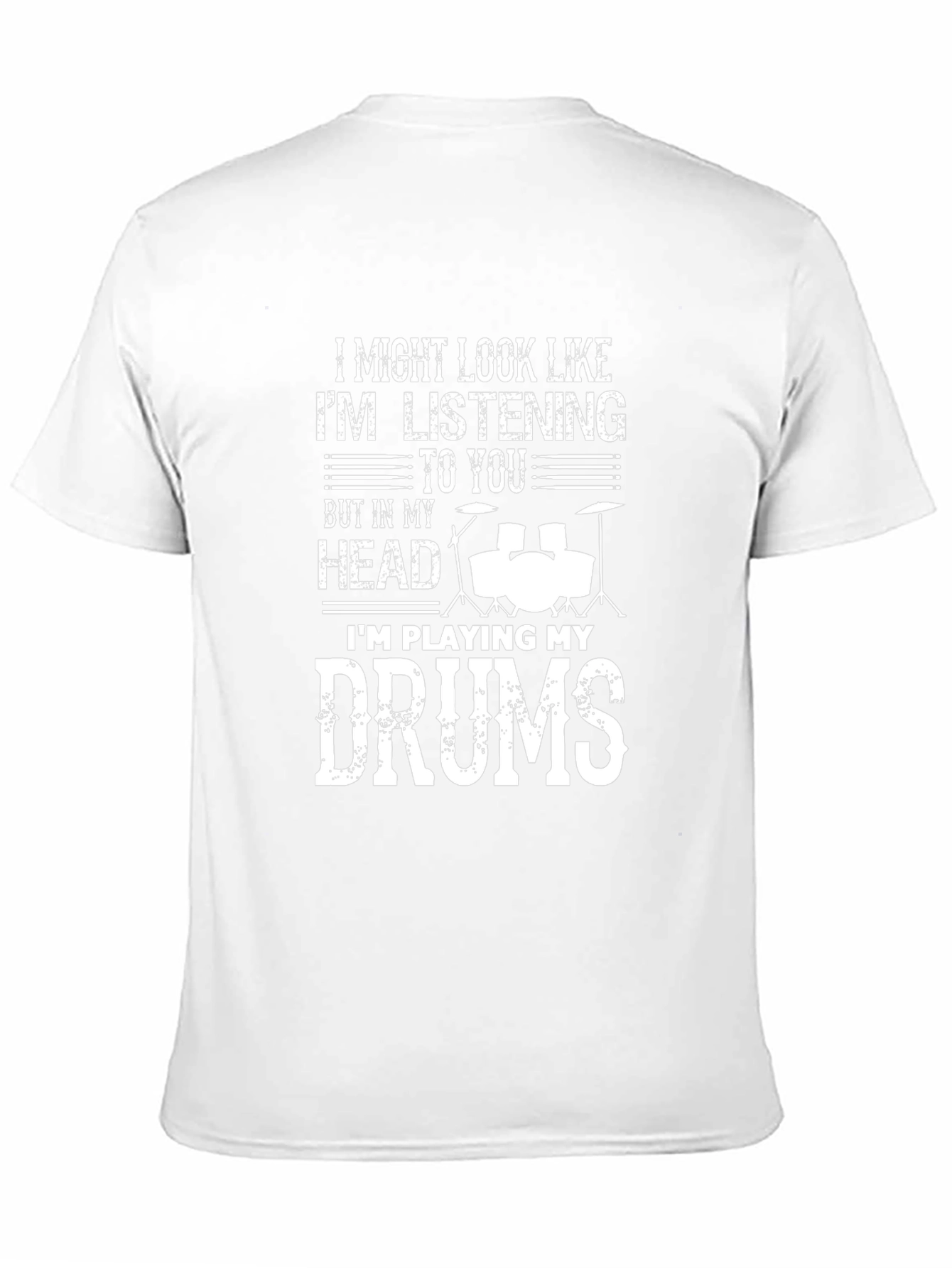 Drummer T-Shirt - Im Playing My Drums Graphic Tee