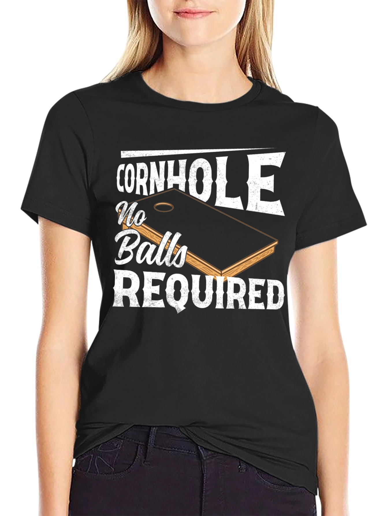 Cornhole No Balls Required T-Shirt