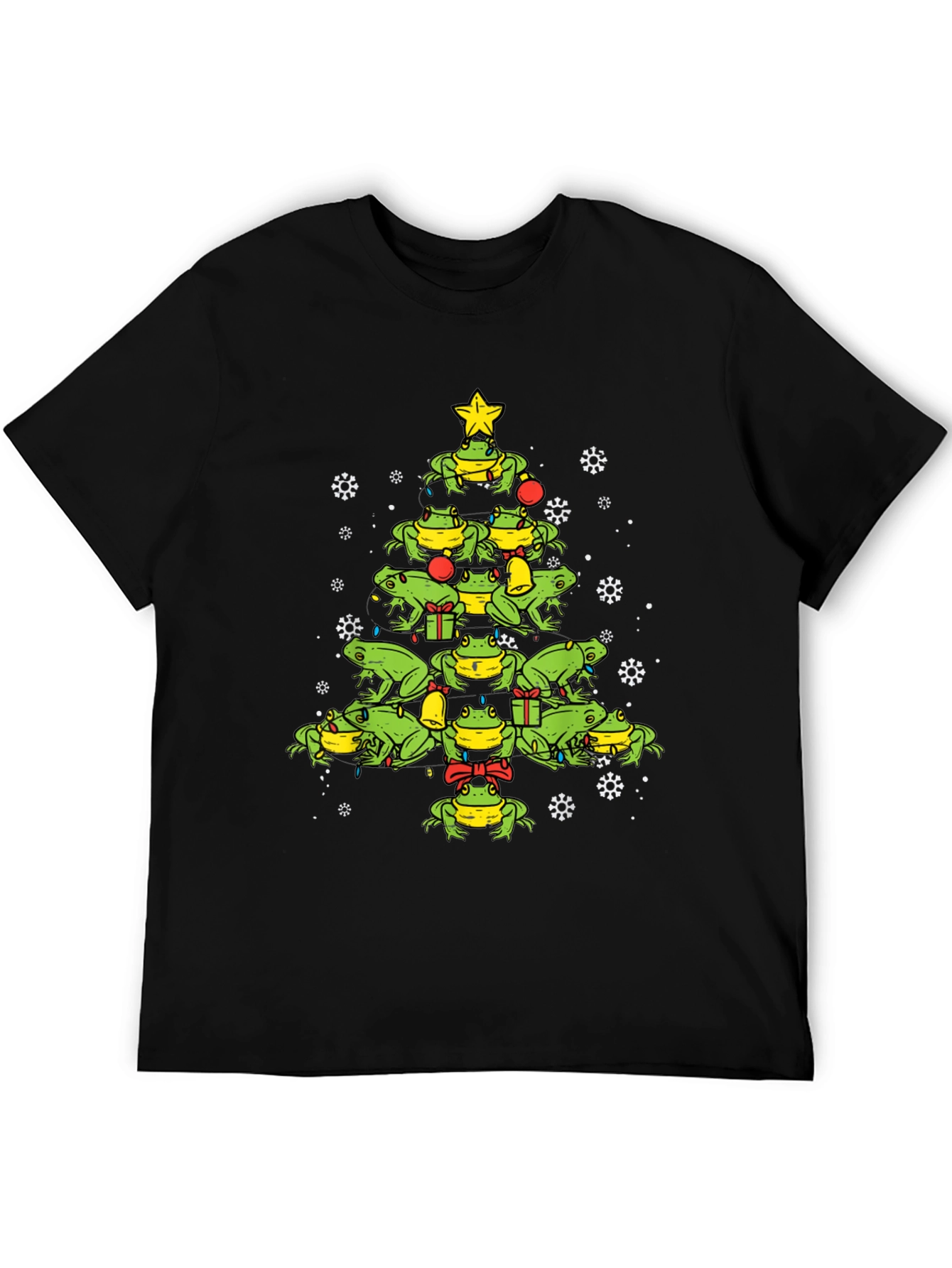 Frog Christmas Tree T-Shirt - Holiday Apparel