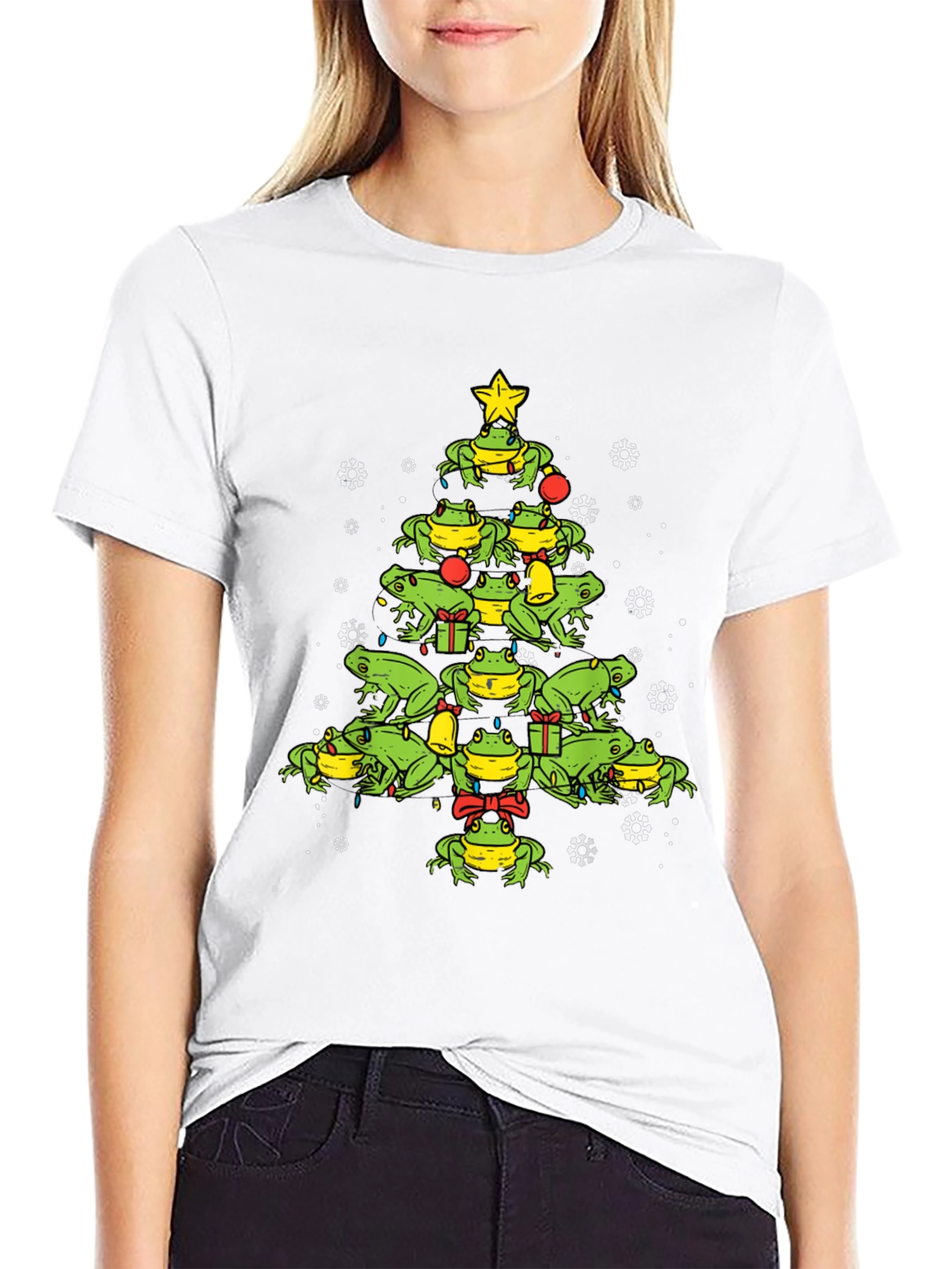 Frog Christmas Tree T-Shirt - Holiday Apparel