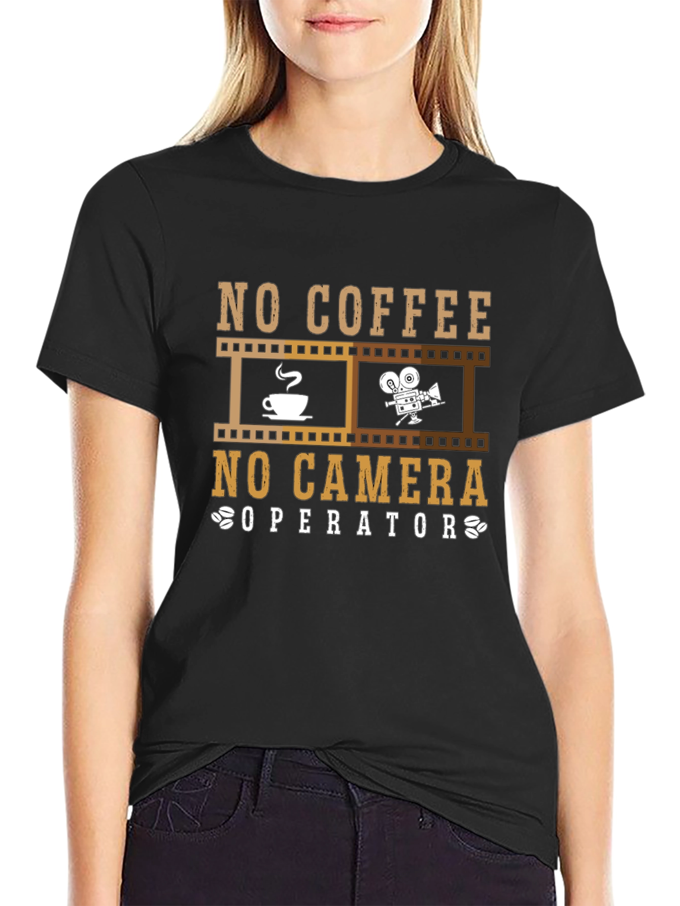 No Coffee No Camera Operator T-Shirt