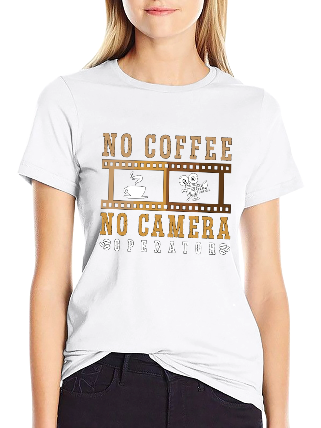 No Coffee No Camera Operator T-Shirt