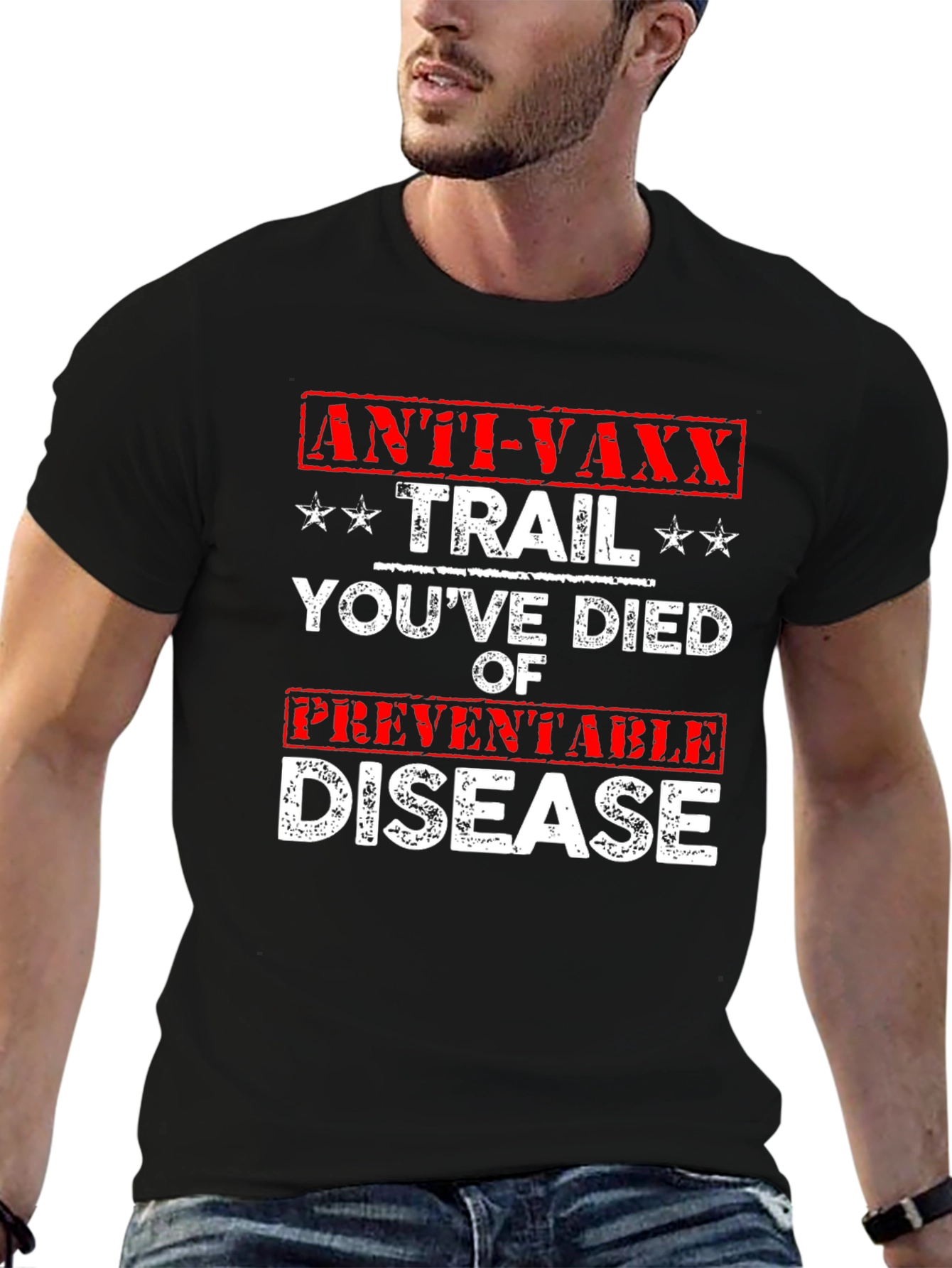 Anti-Vaxx Trail T-Shirt Funny Preventable Disease Tee
