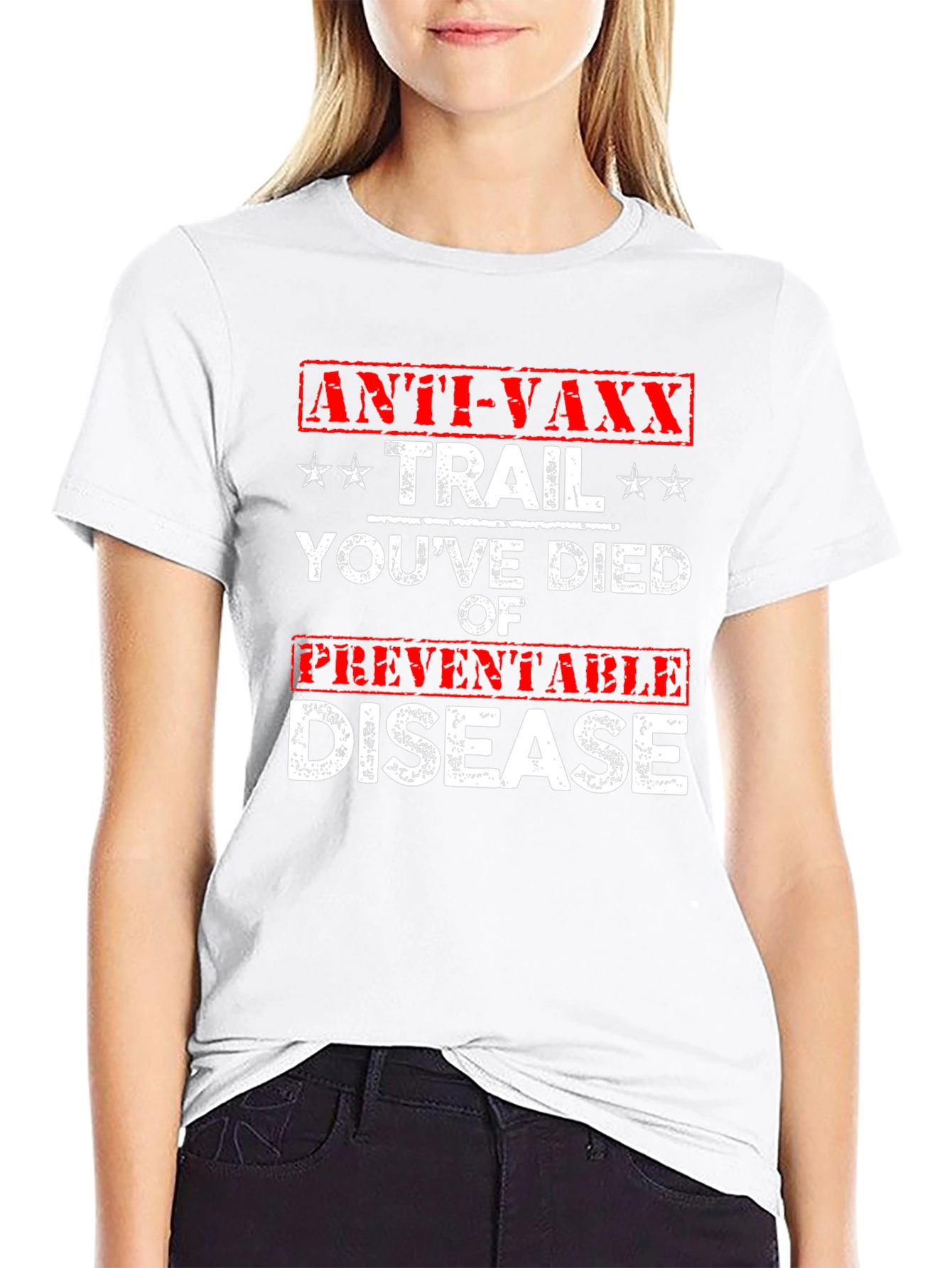 Anti-Vaxx Trail T-Shirt Funny Preventable Disease Tee