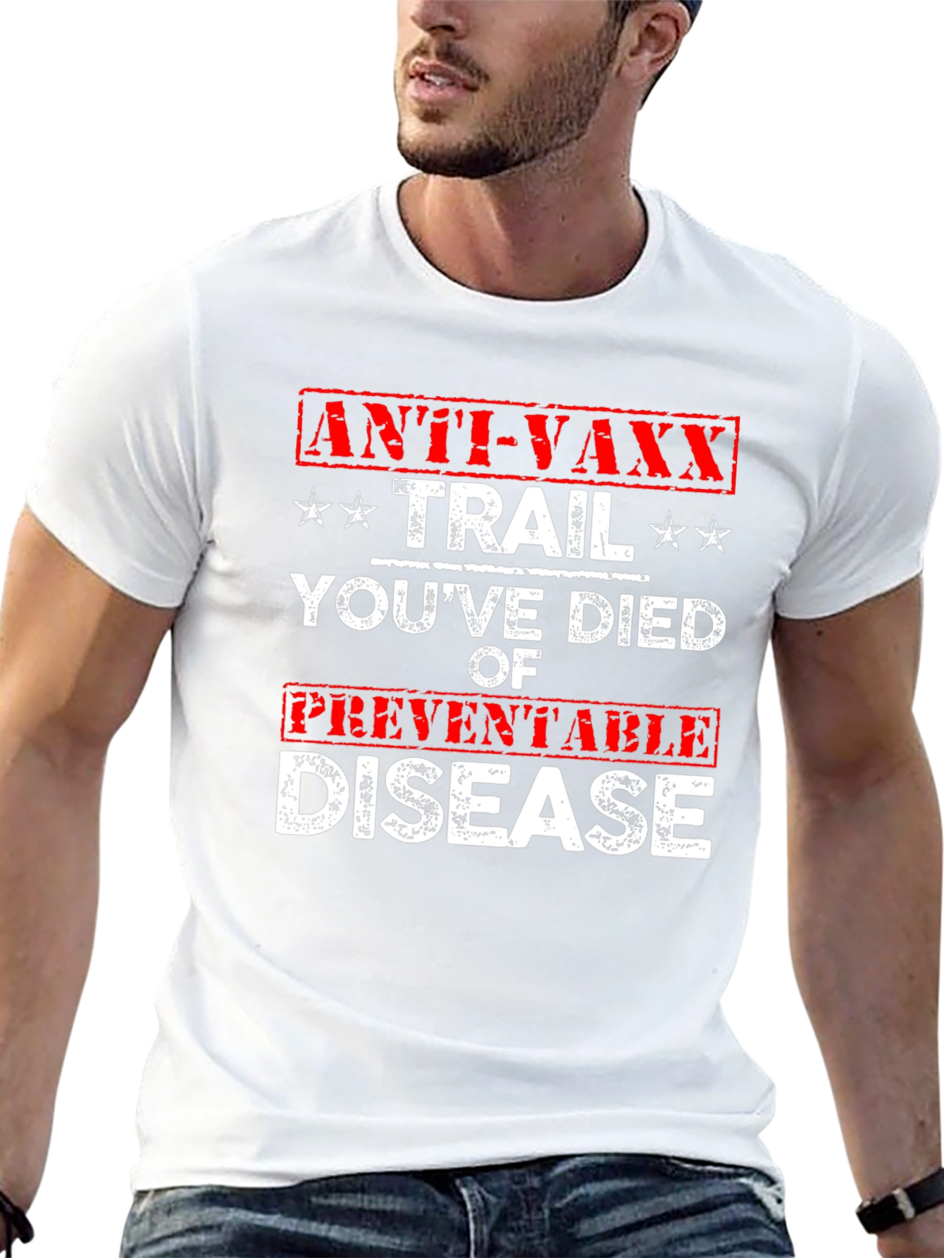 Anti-Vaxx Trail T-Shirt Funny Preventable Disease Tee