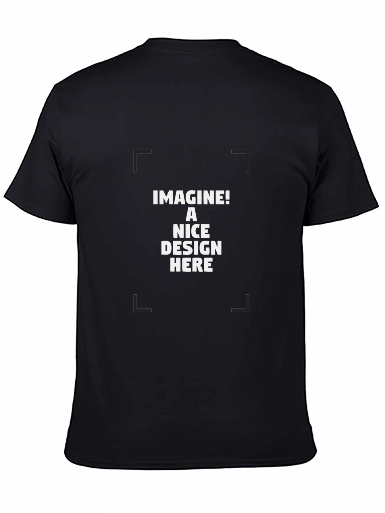 Classic Black Crew Neck Tee
