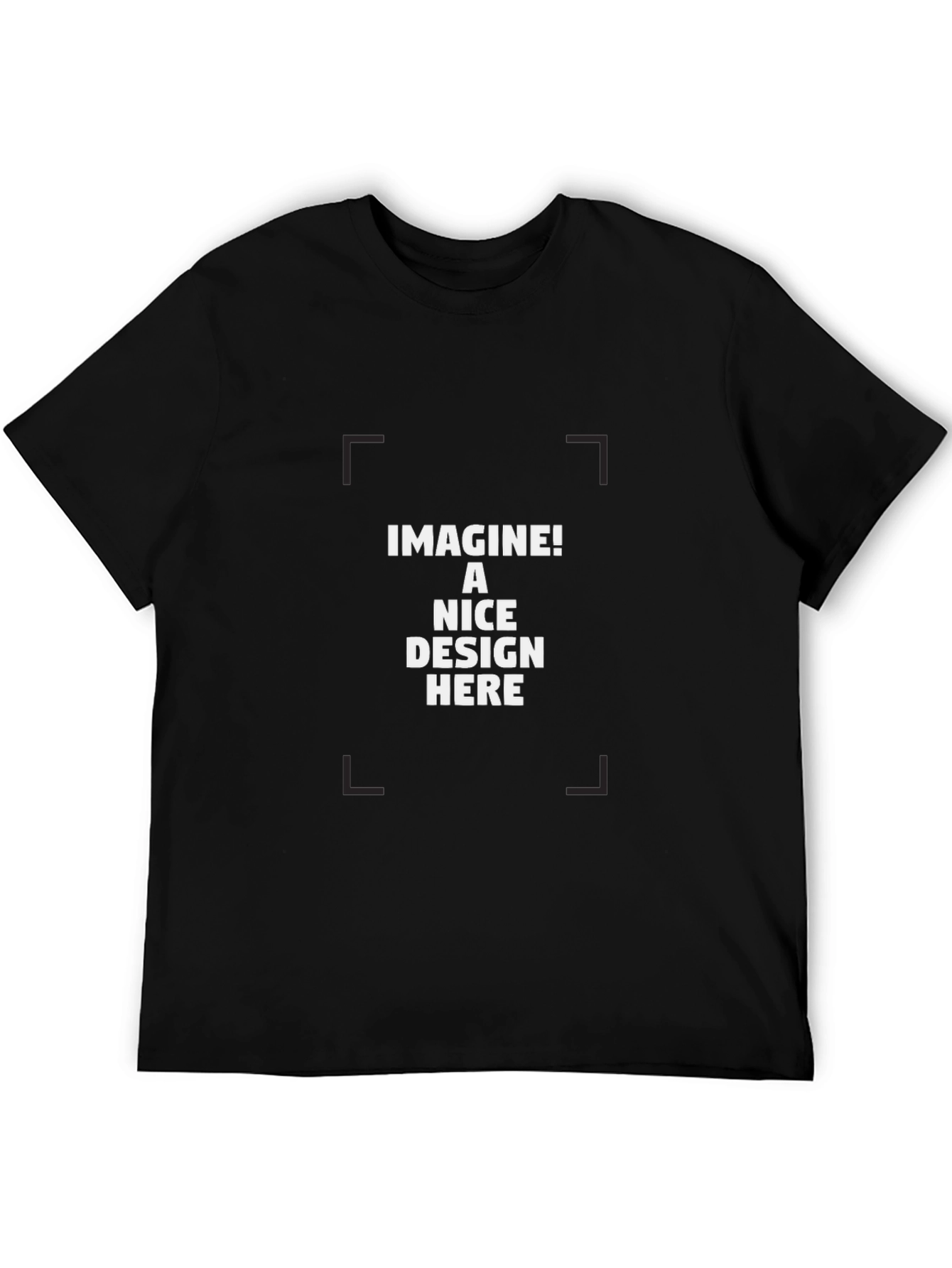 Classic Black Crew Neck Tee