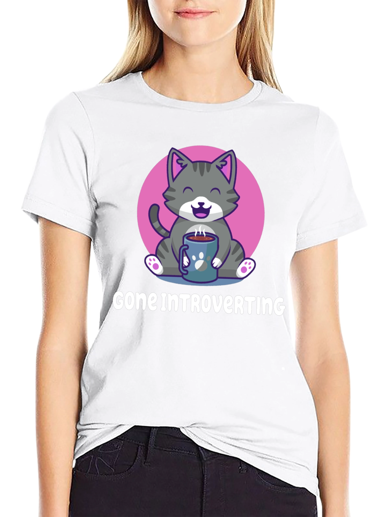 Introvert Cat T-Shirt: Cozy Comfort
