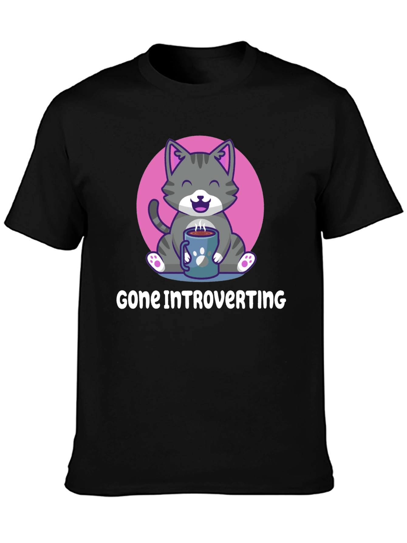 Introvert Cat T-Shirt: Cozy Comfort