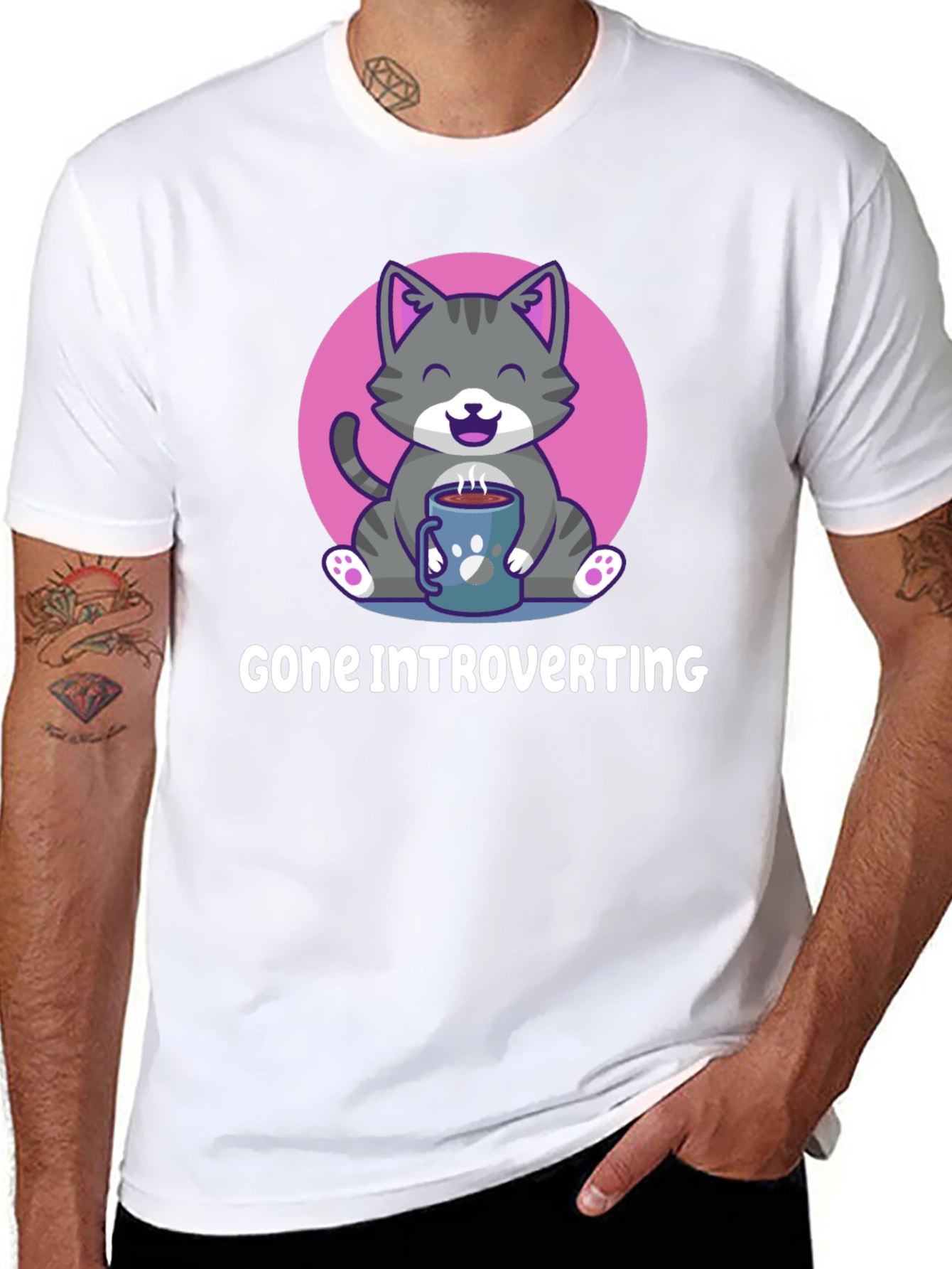 Introvert Cat T-Shirt: Cozy Comfort